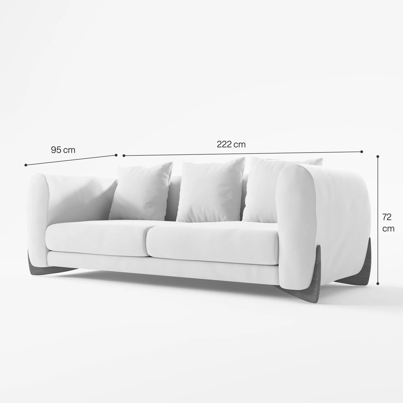 Kyoto Sponge Sofa 2-Seater