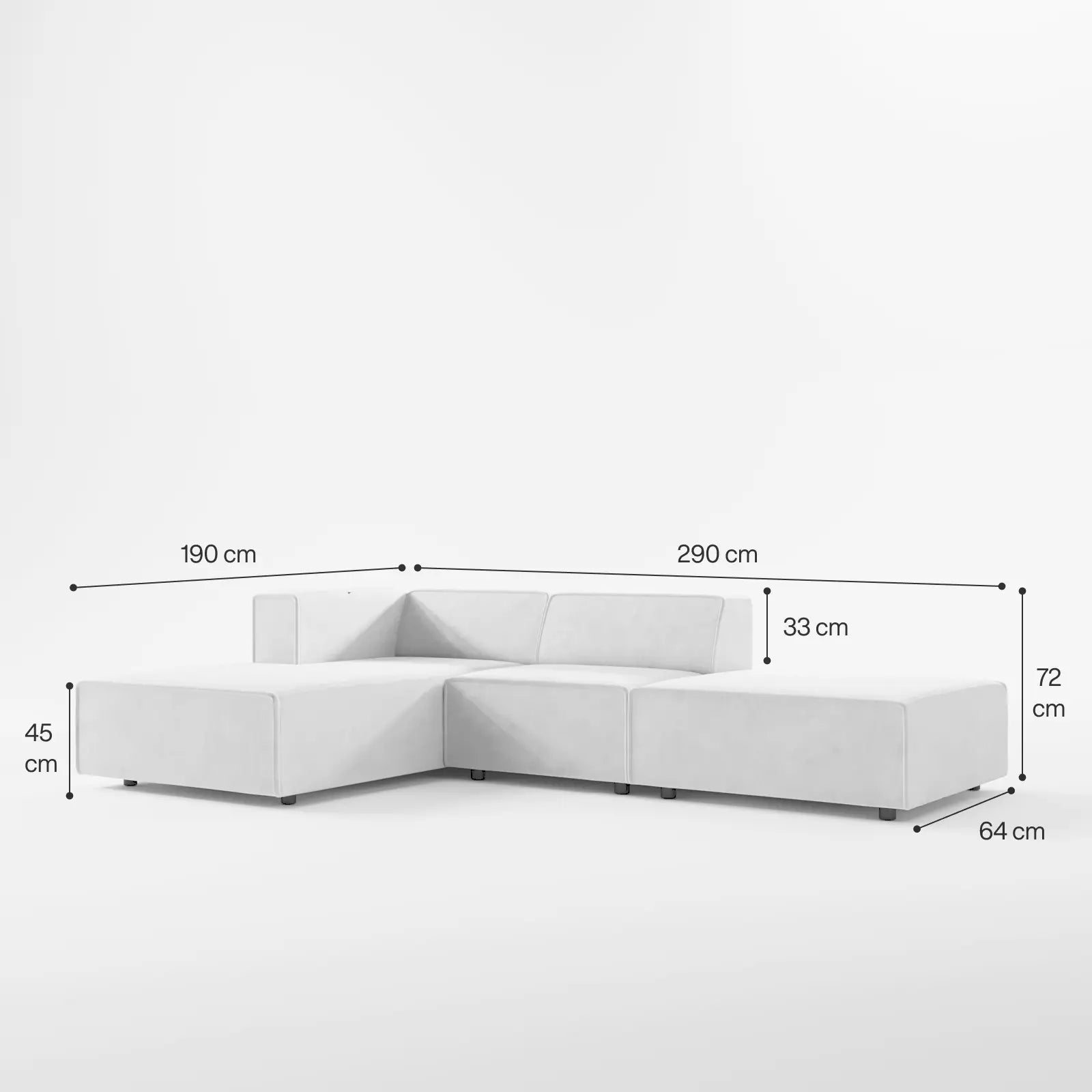 Boho Modular Sofa 4-Seater