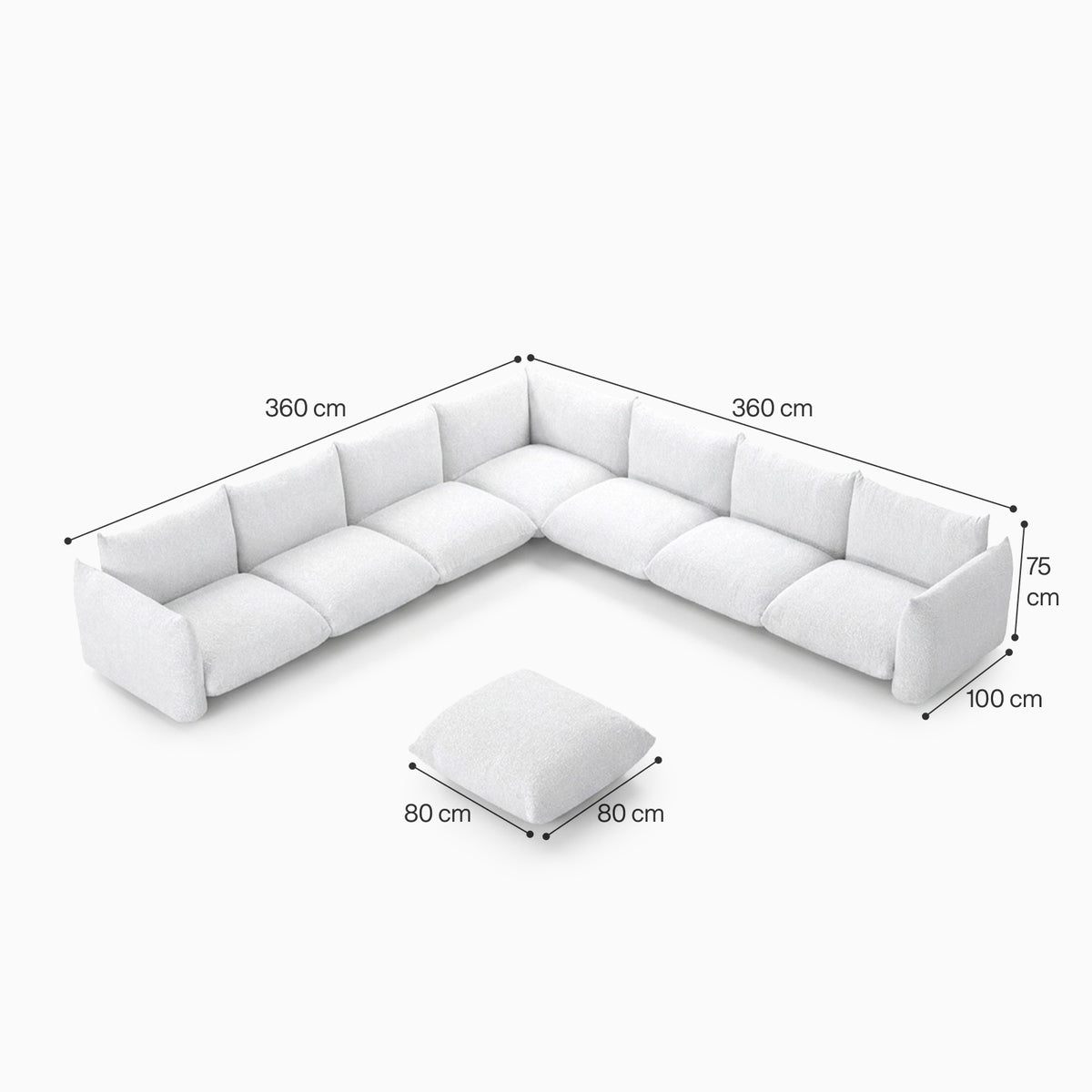 Atlas Spirit 7-Seater Modular Sofa image