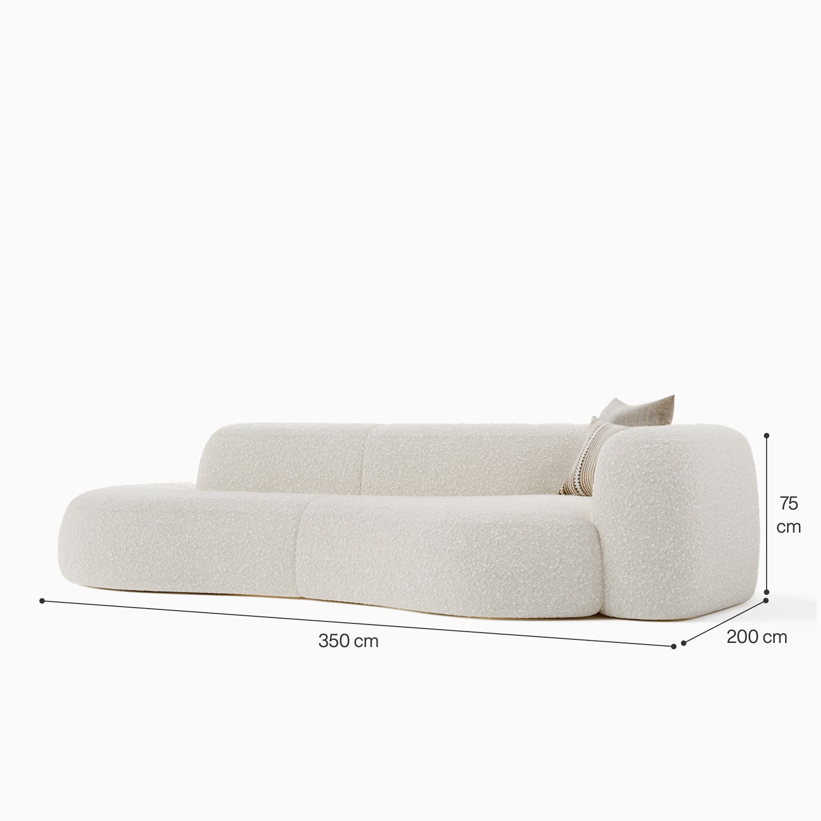 Riva 3-Seater Straight Sofa image
