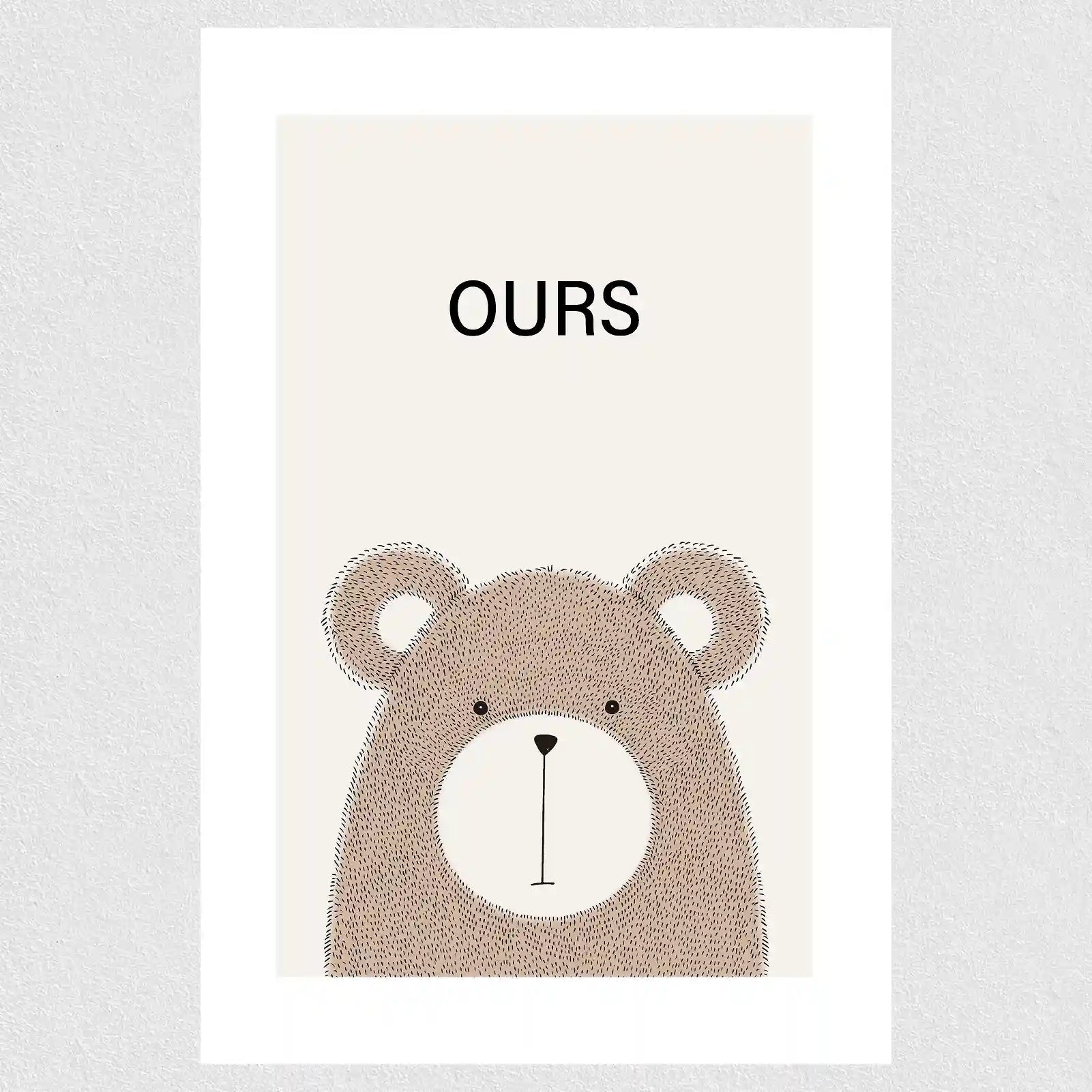 Плакат «Дети с маленькими медвежатами»