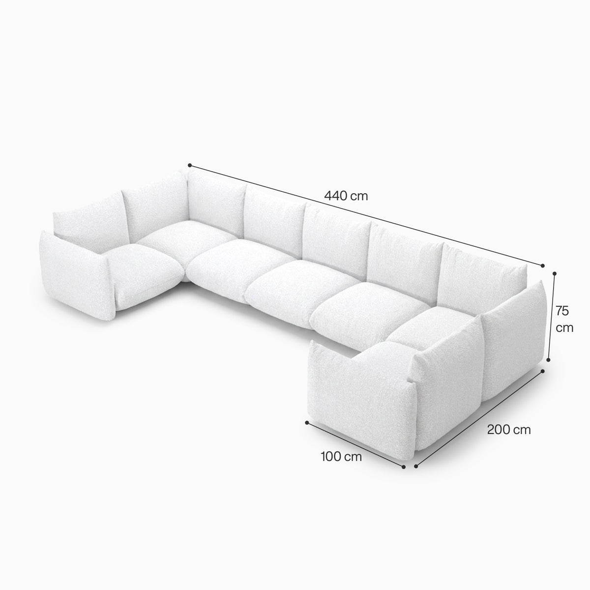 Atlas Spirit 7-Seater Modular Sofa image