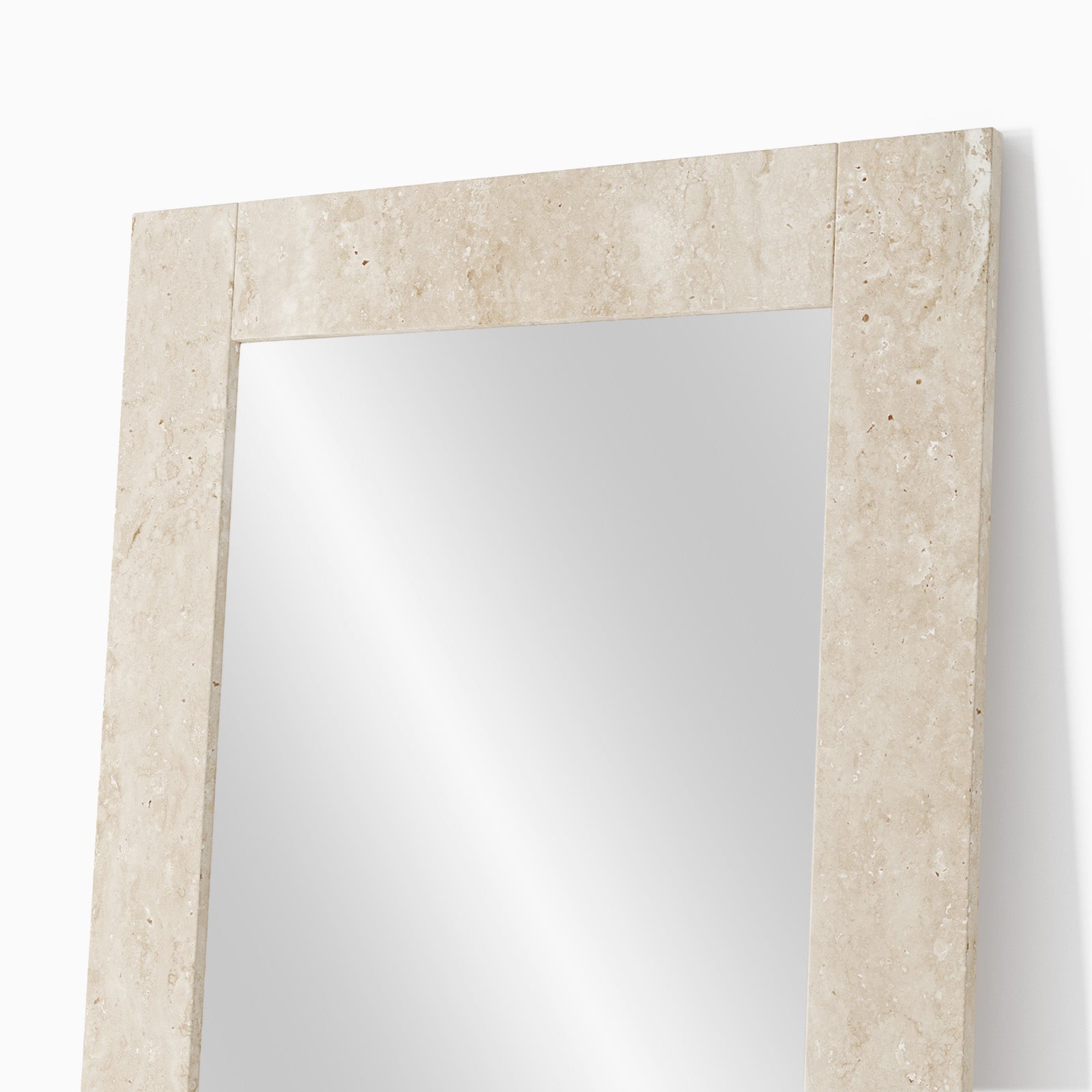 Annabelle Travertine Floor Mirror image