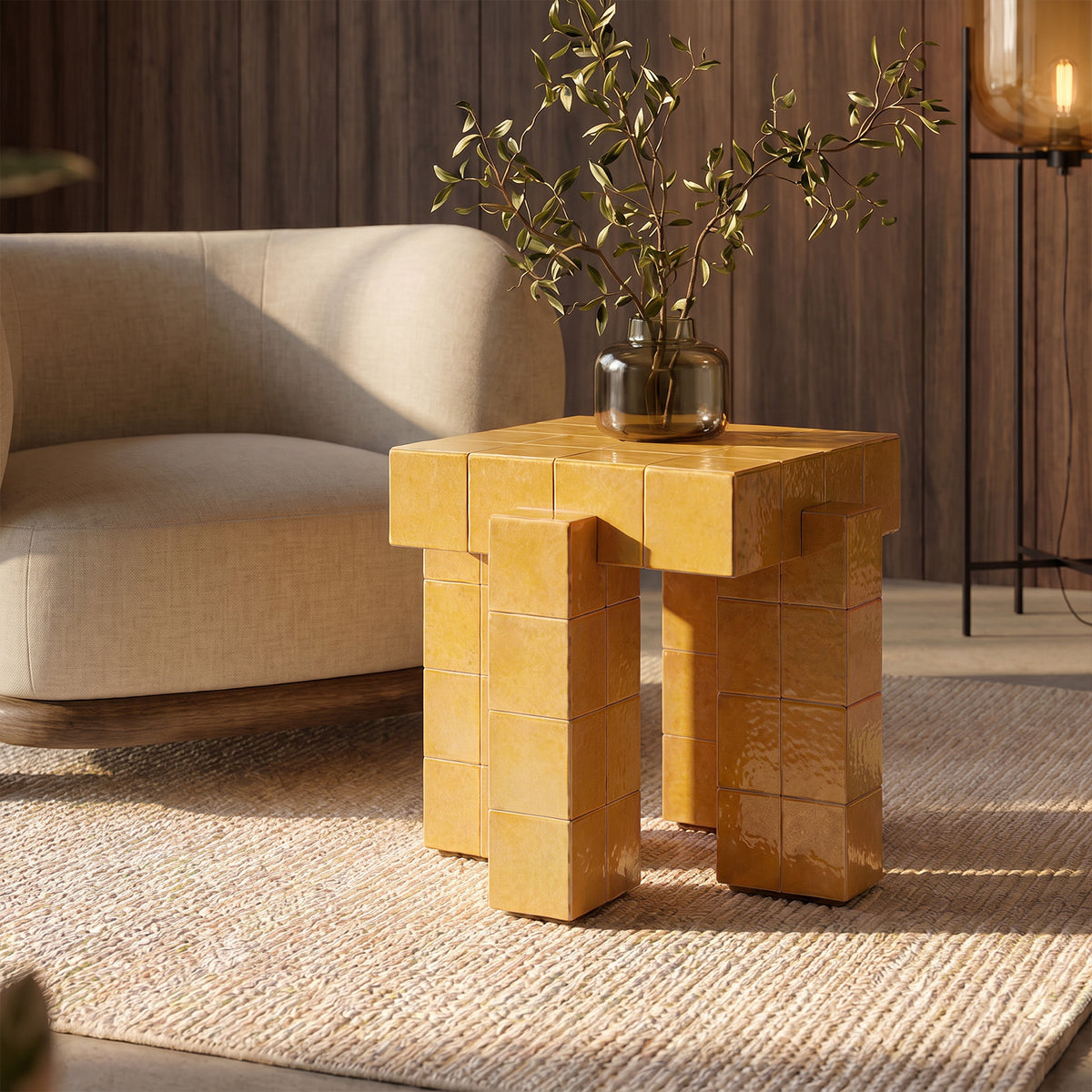 Honey Tile Side Table image