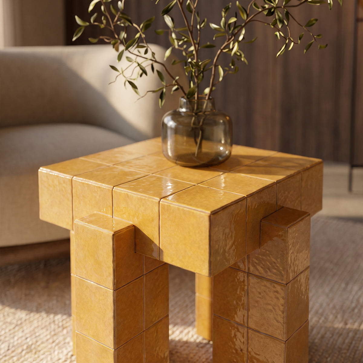 Honey Tile Side Table image