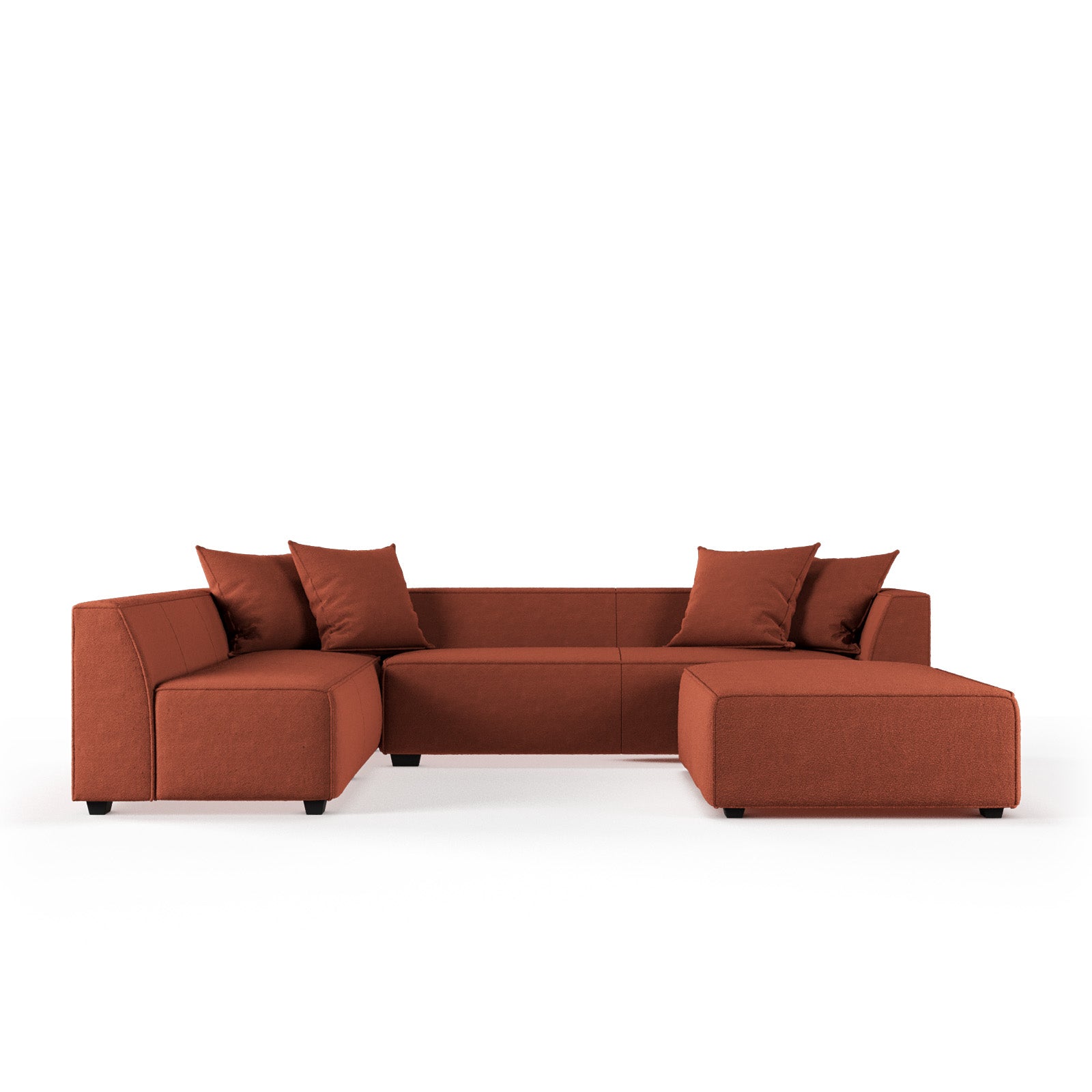 أريكة وودلاند المقطعية ذات الأربعة مقاعد image