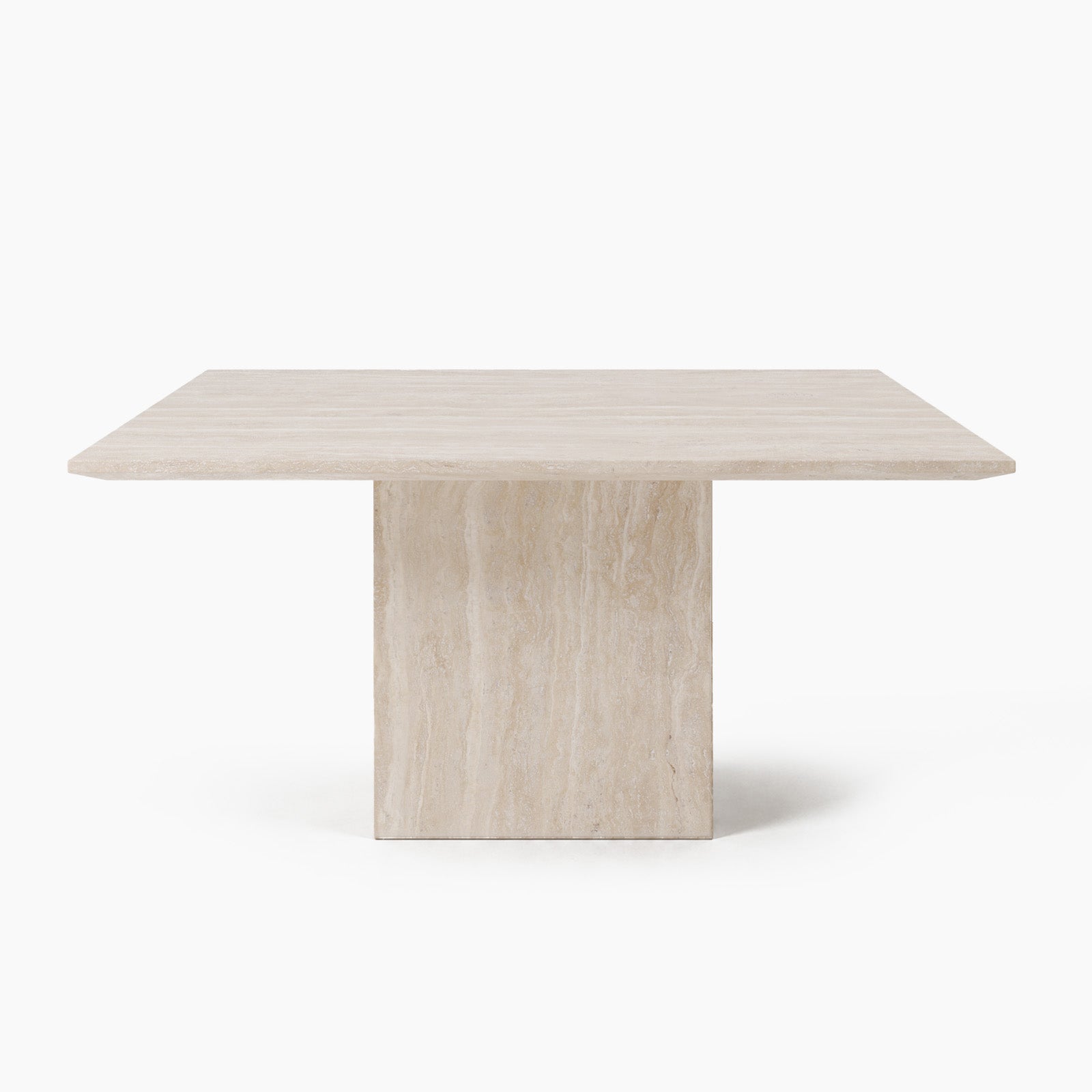Gusto Cream Travertine Dining Table