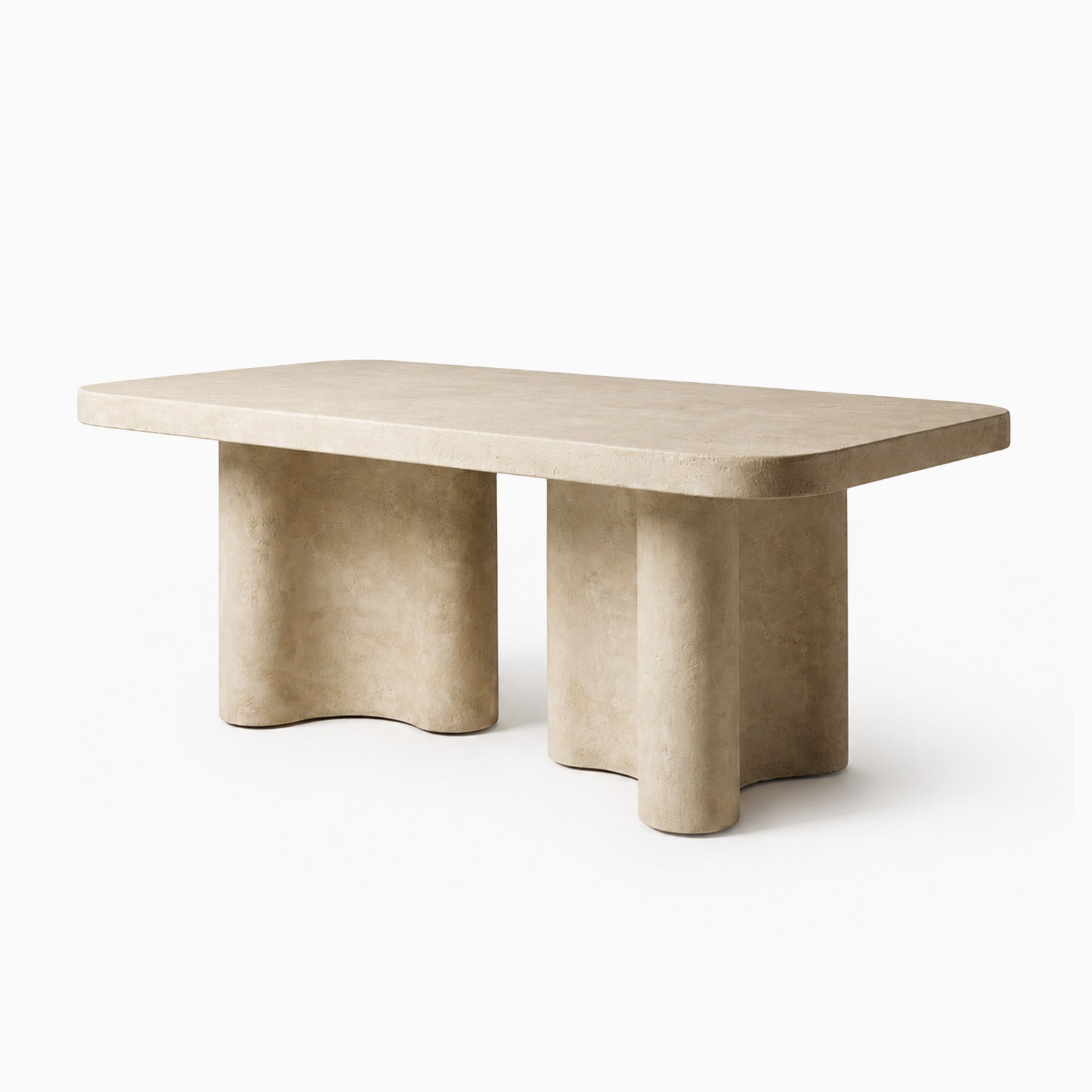 Liwa Cream Microconcrete Dining Table image