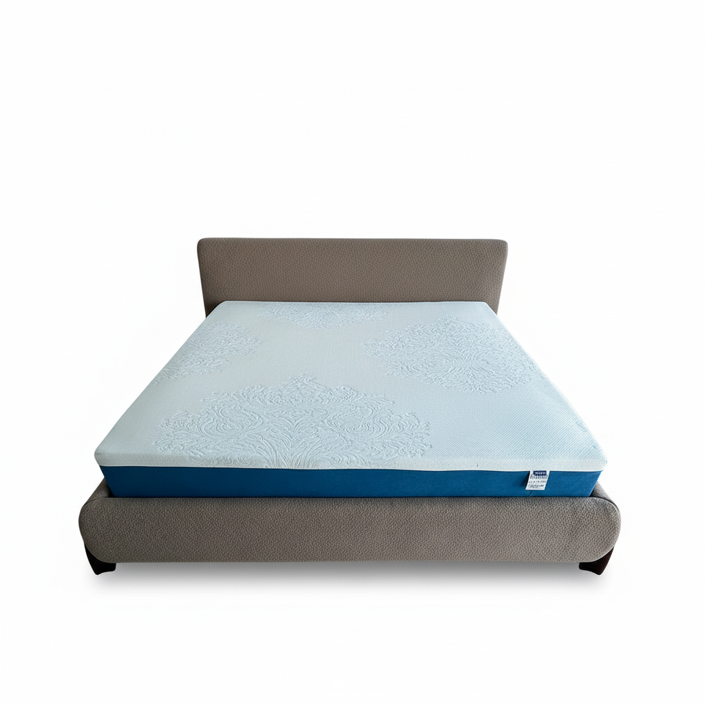 Kyoto Extra King Size Bed Camel Boucle