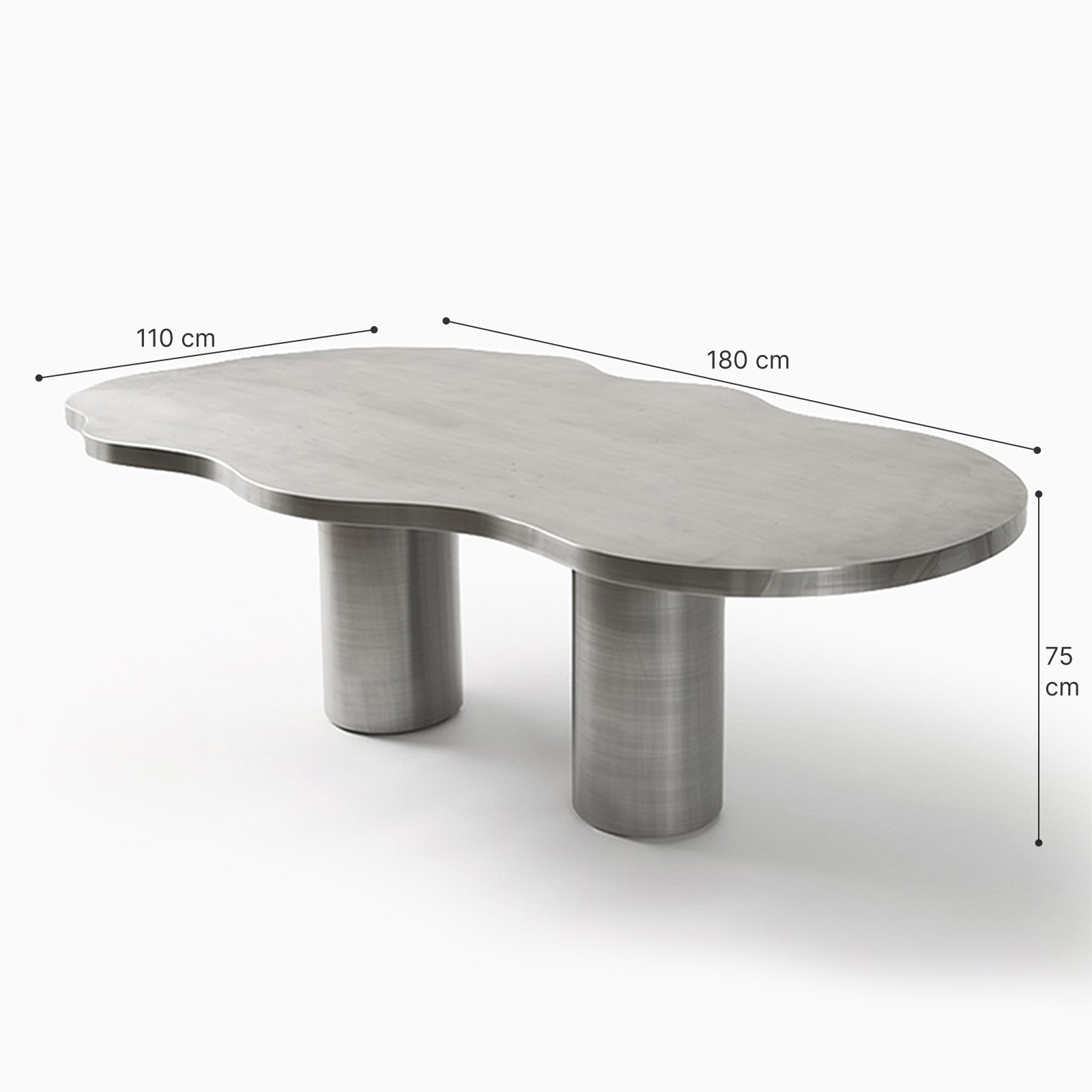 Massimo Steel Dining Table image