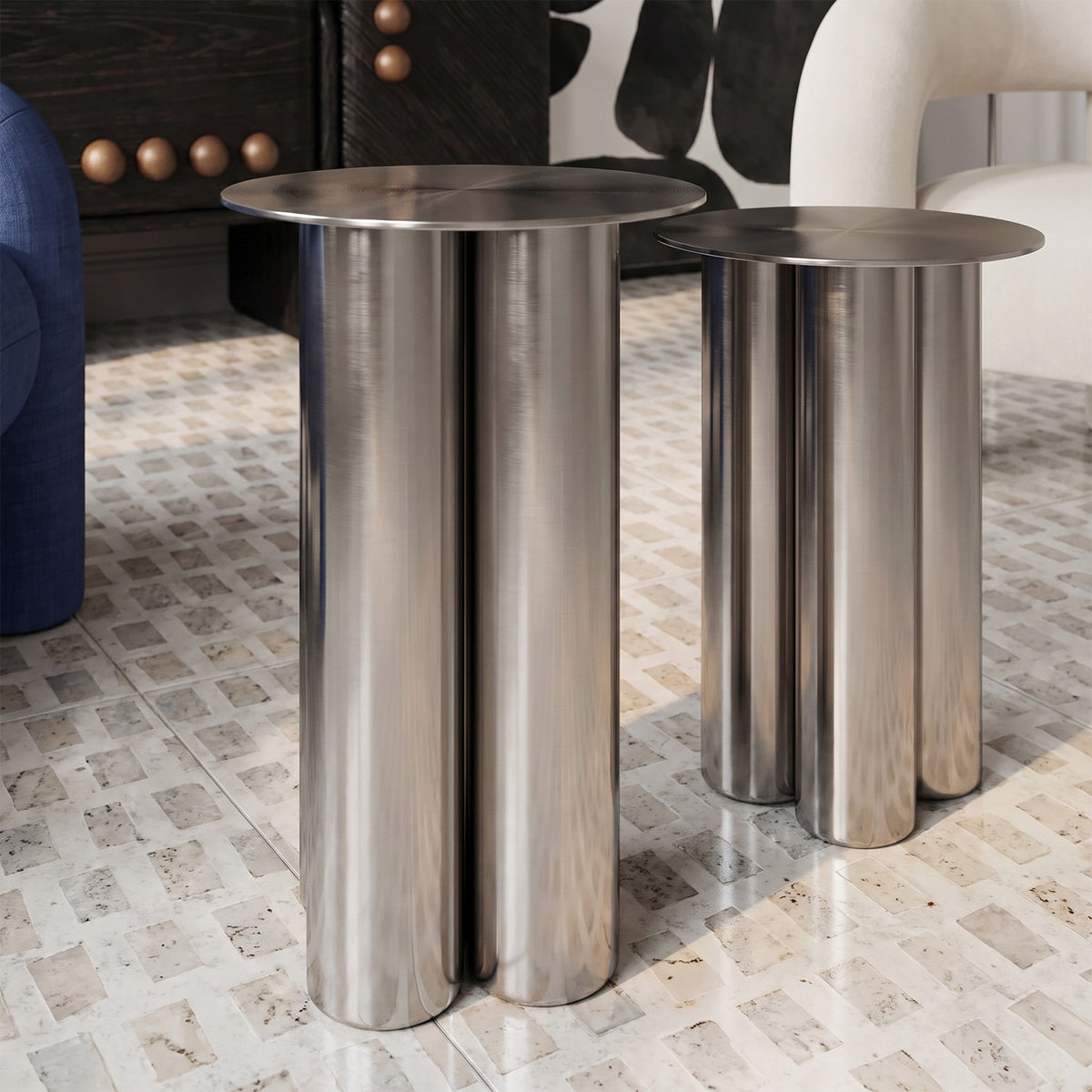 Marcel Steel Coffee Table Set of 2 image