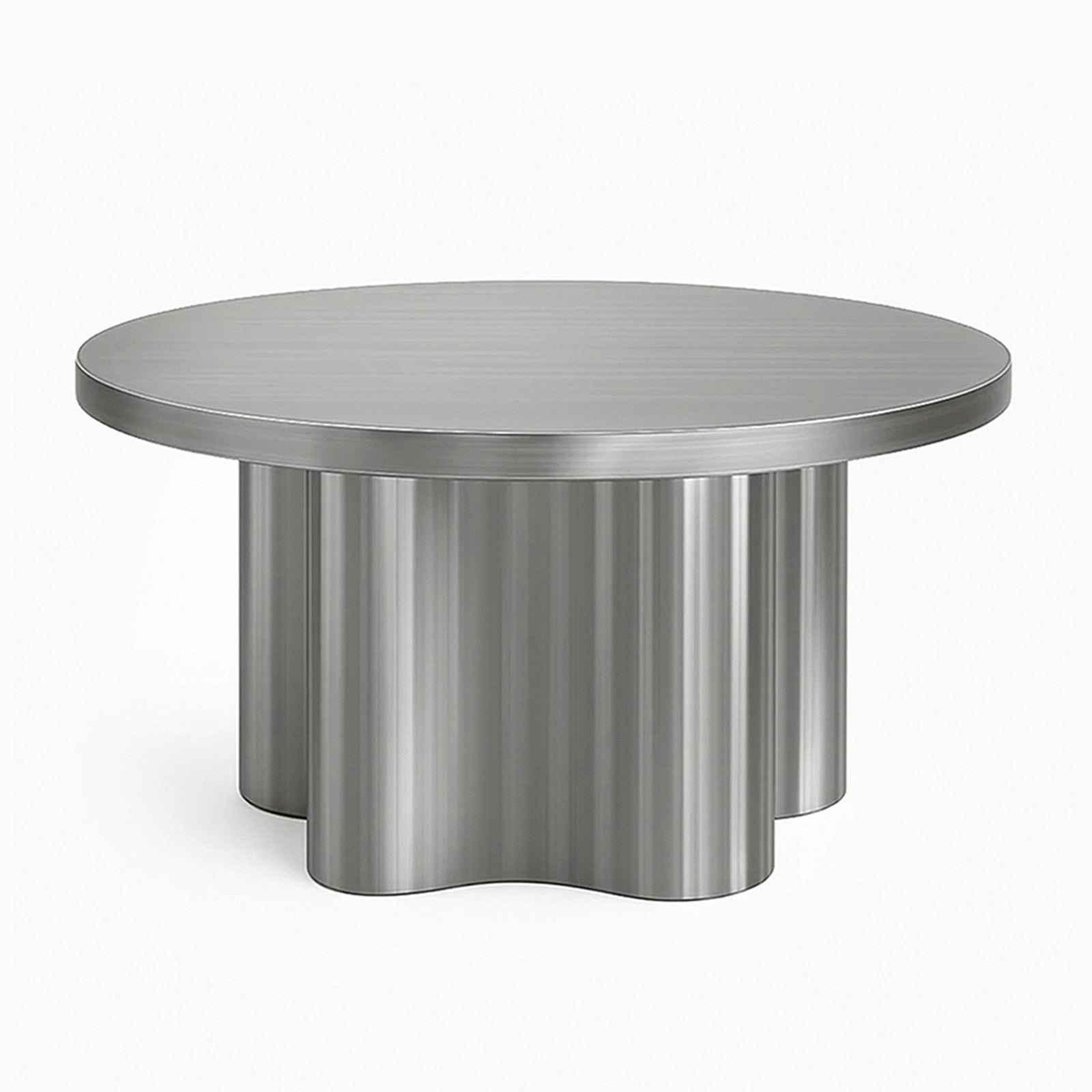 Rocco Steel Scalloped Base Dining Table image