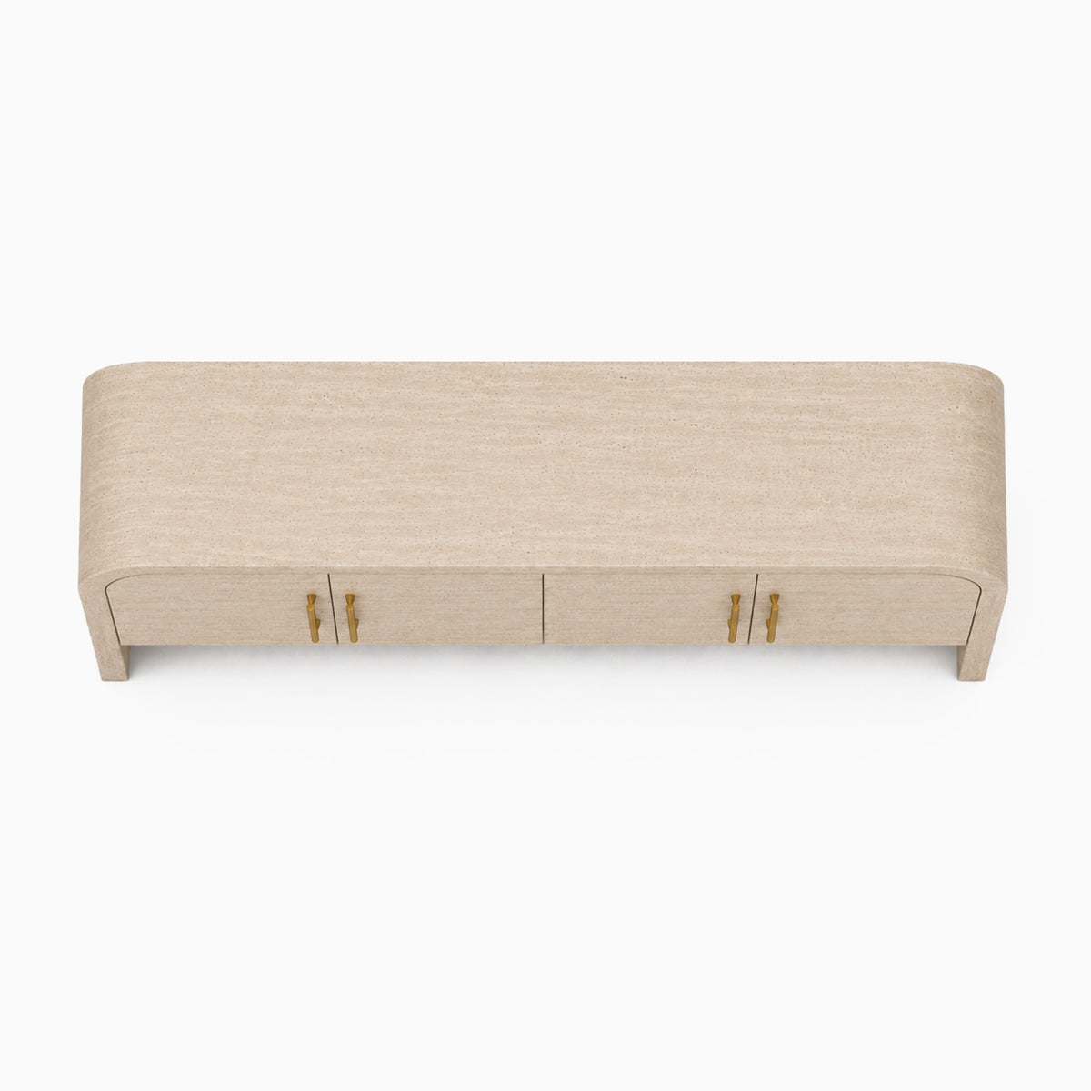 Calvi Cream Travertine TV Stand image