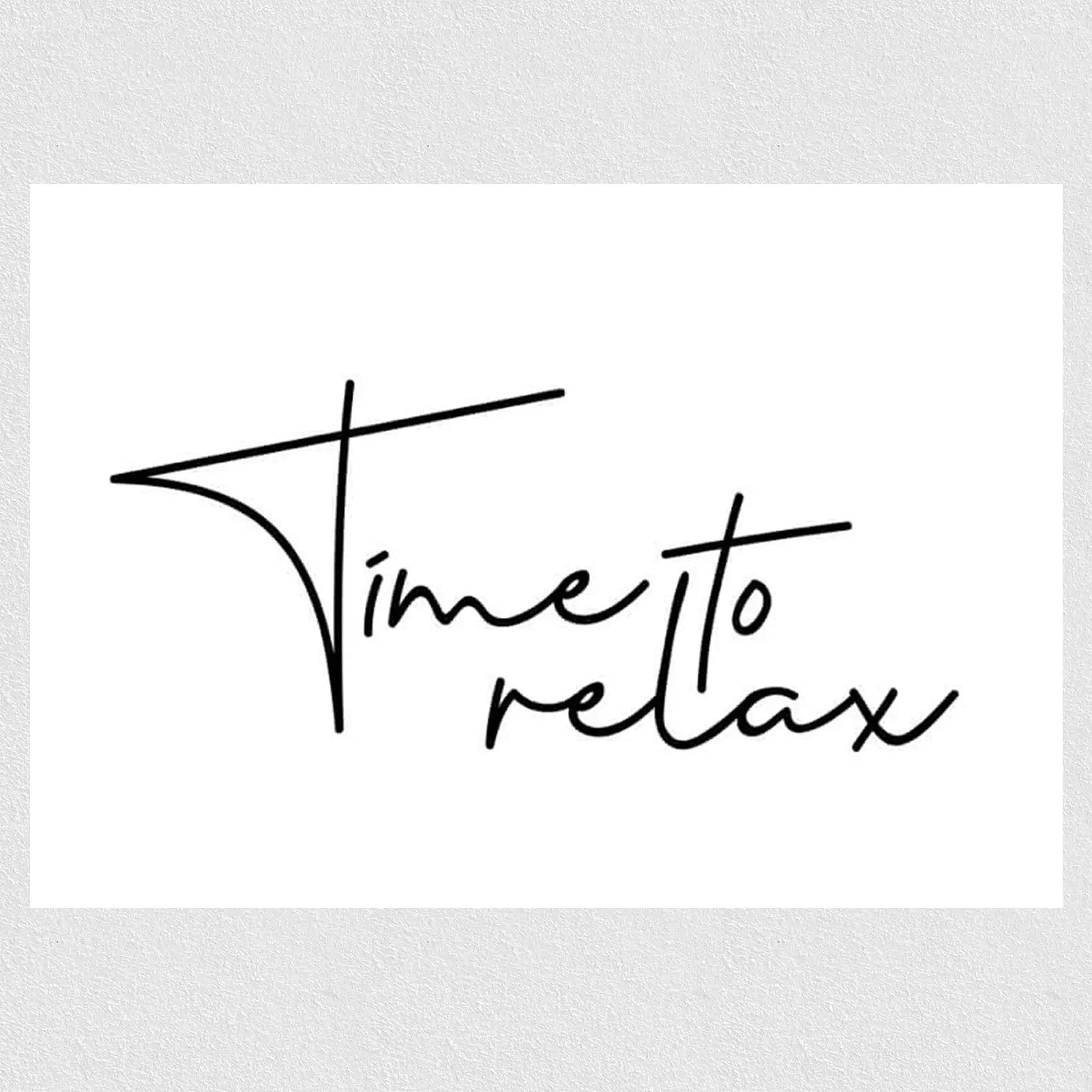 Lettering Time to Poster