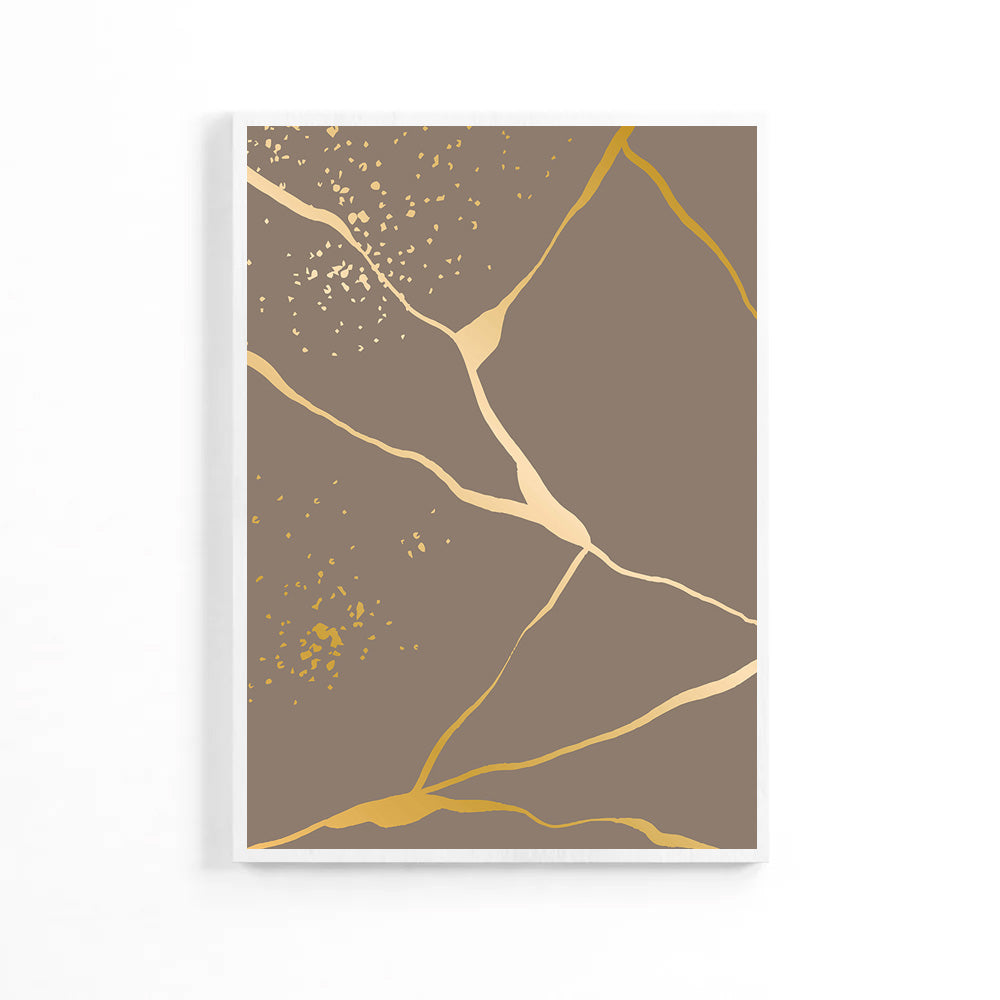 Golden Lines Pastel Poster image