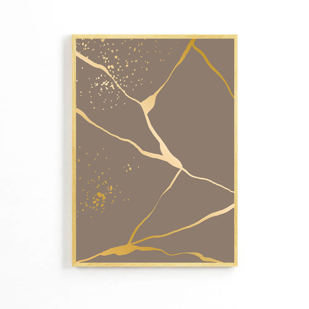 Golden Lines Pastel Poster image