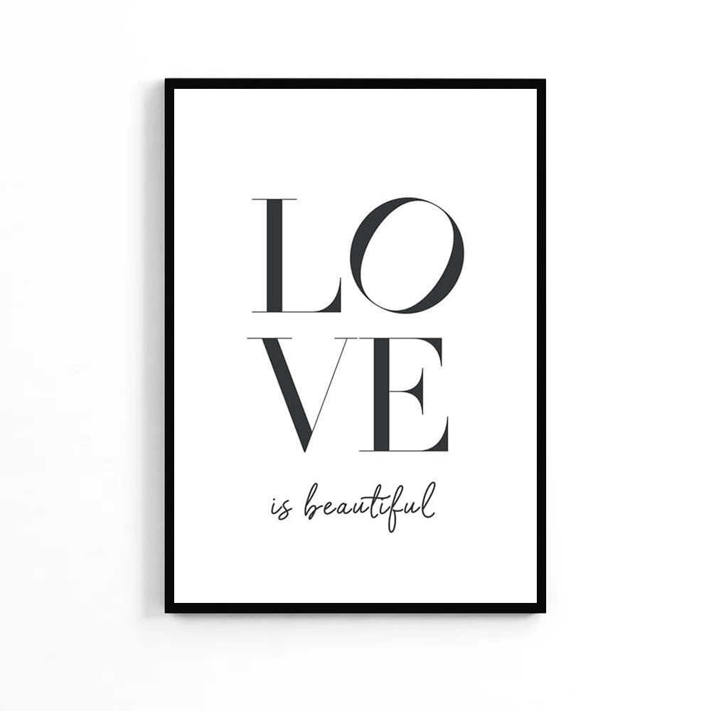 Плакат «Надписи прекрасны» о любви image