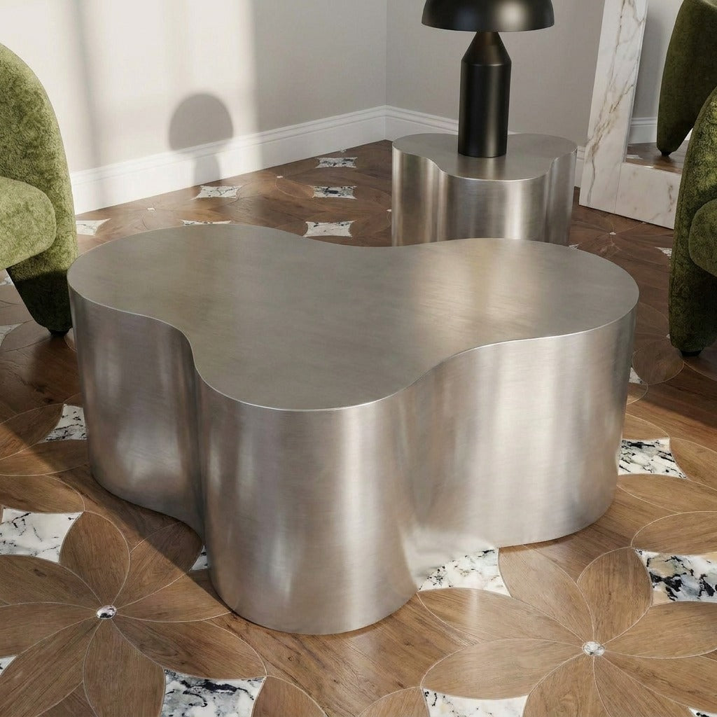 Ripple Steel Coffee Table Set of 2 image