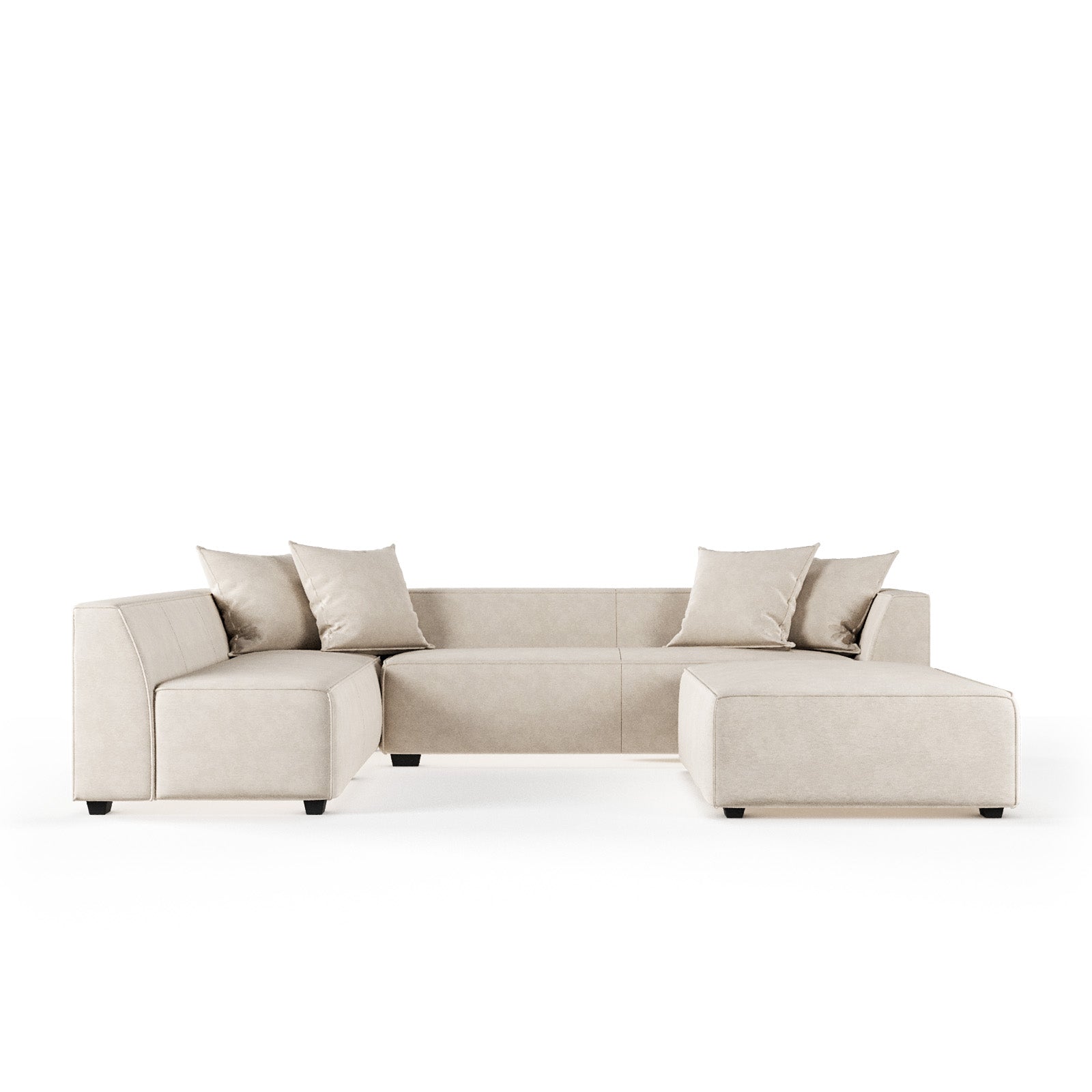 أريكة وودلاند المقطعية ذات الأربعة مقاعد image