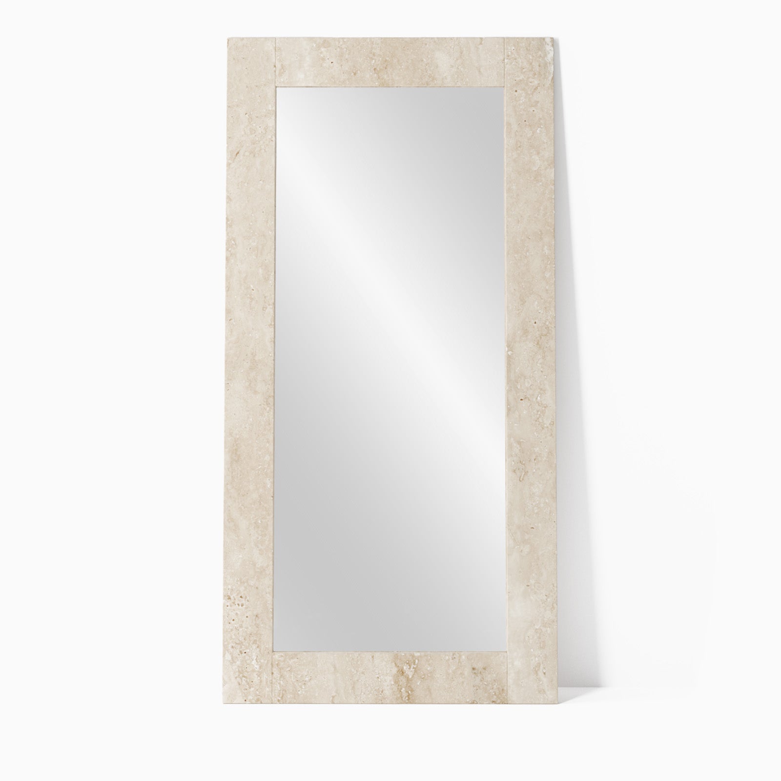Annabelle Travertine Floor Mirror image