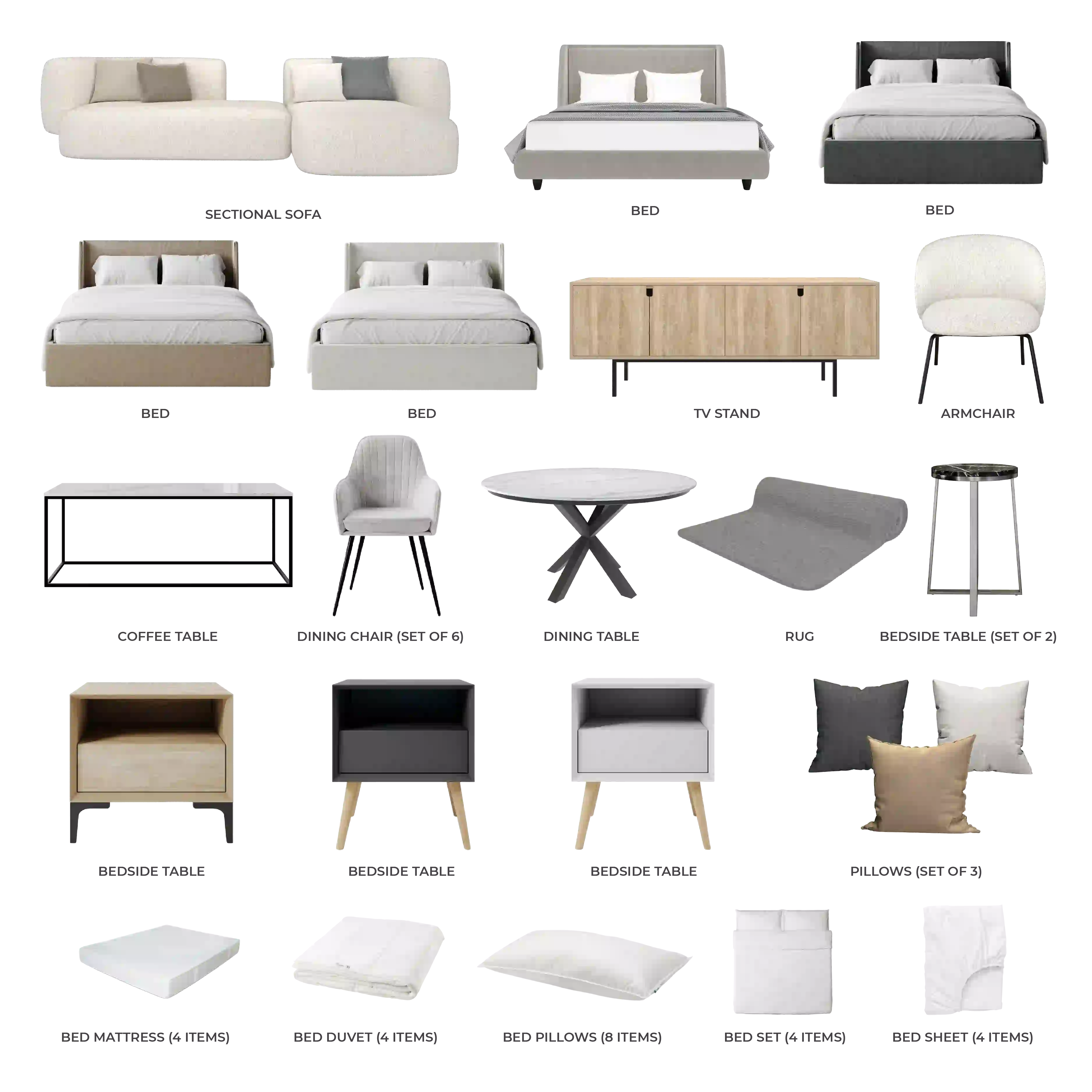 #Apartment Type/Number of Items_Villa/46 Items