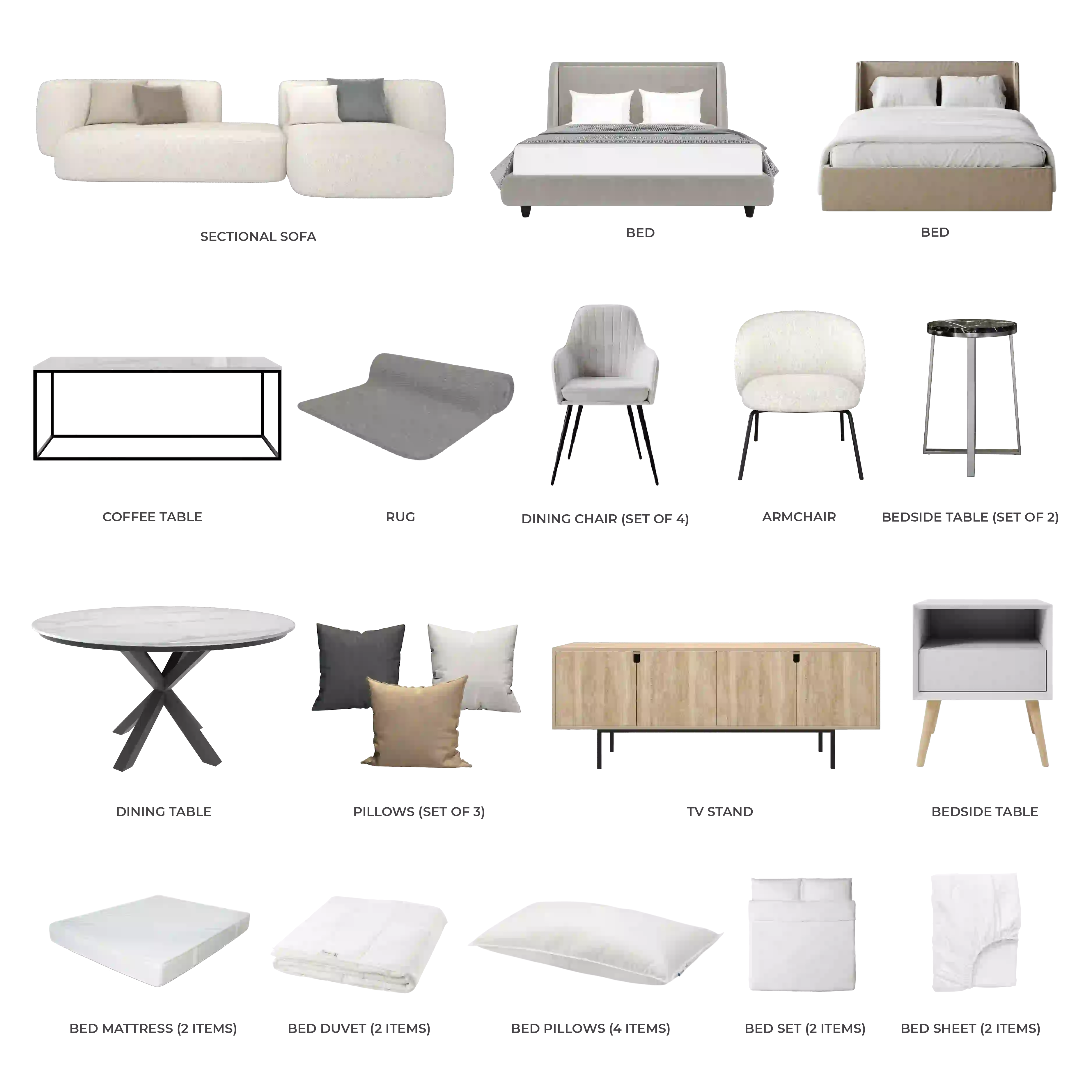 #Apartment Type/Number of Items_2-Bedroom/28 Items