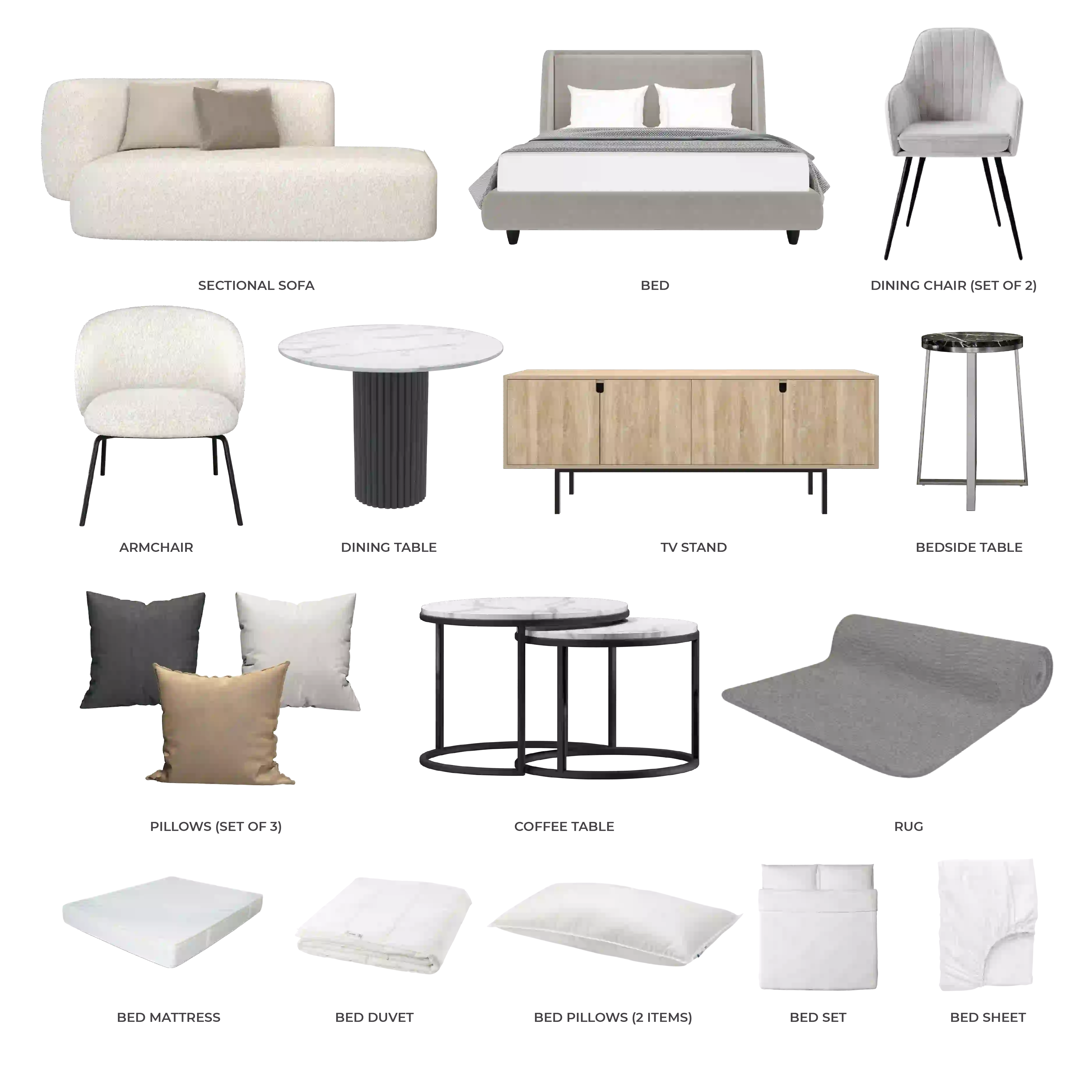 #Apartment Type/Number of Items_Studio/17 Items