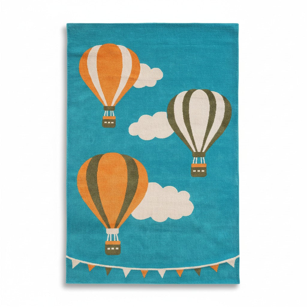 Sky Balloons Kids Rug