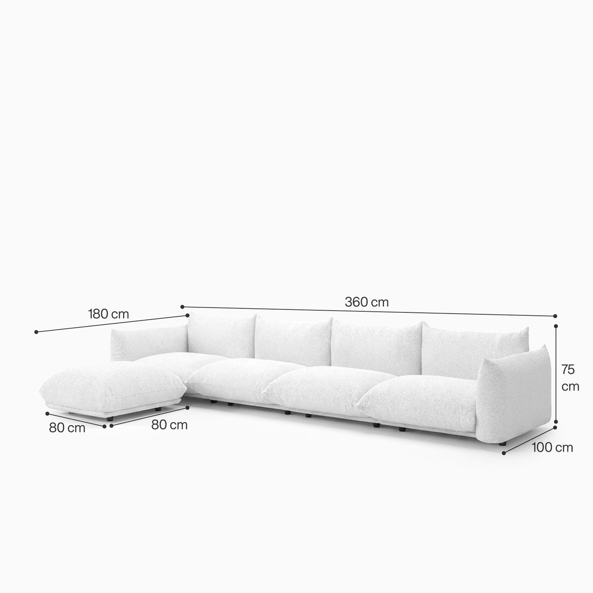 Atlas Spirit 4-Seater Modular Sofa image