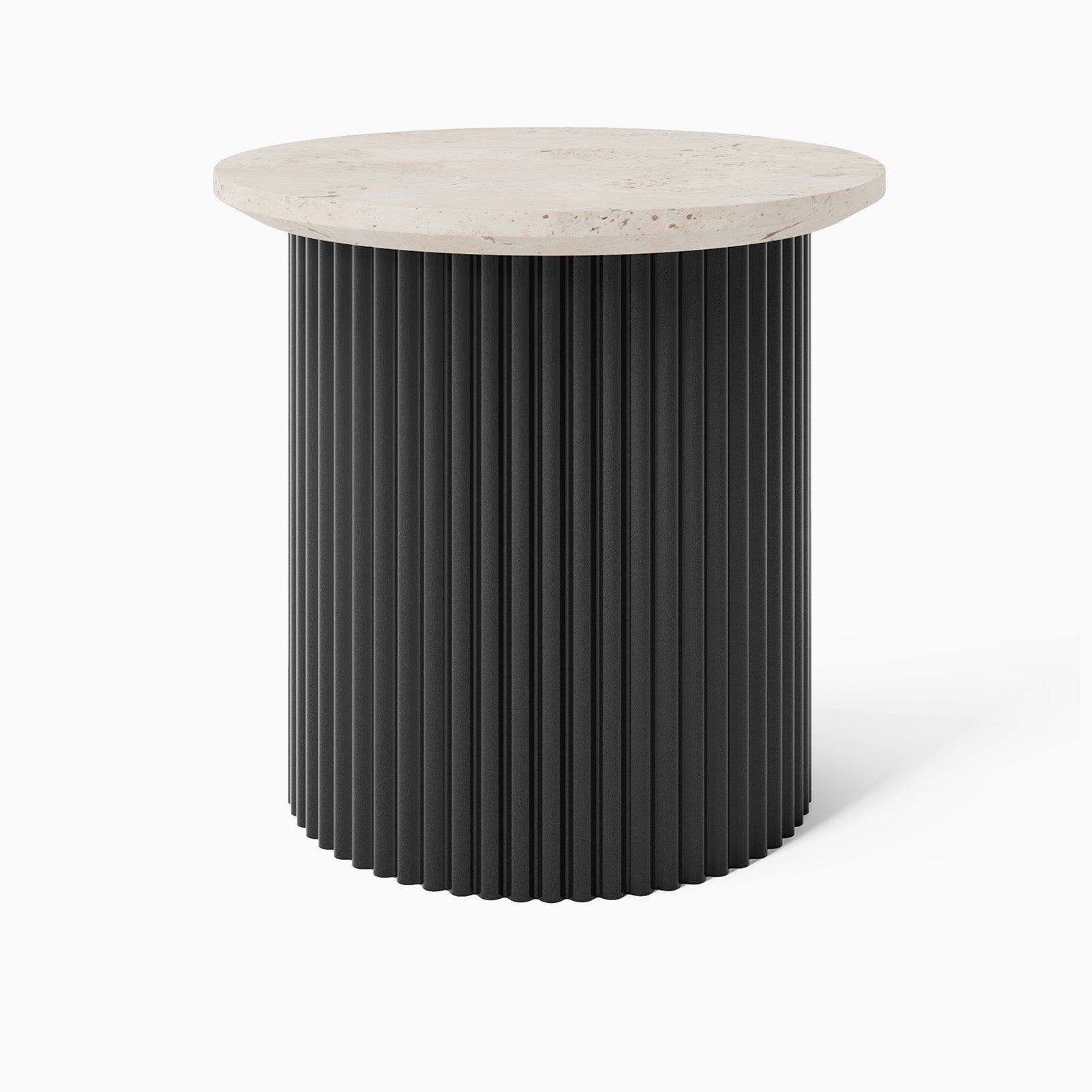 Elise Travertine Top Side Table