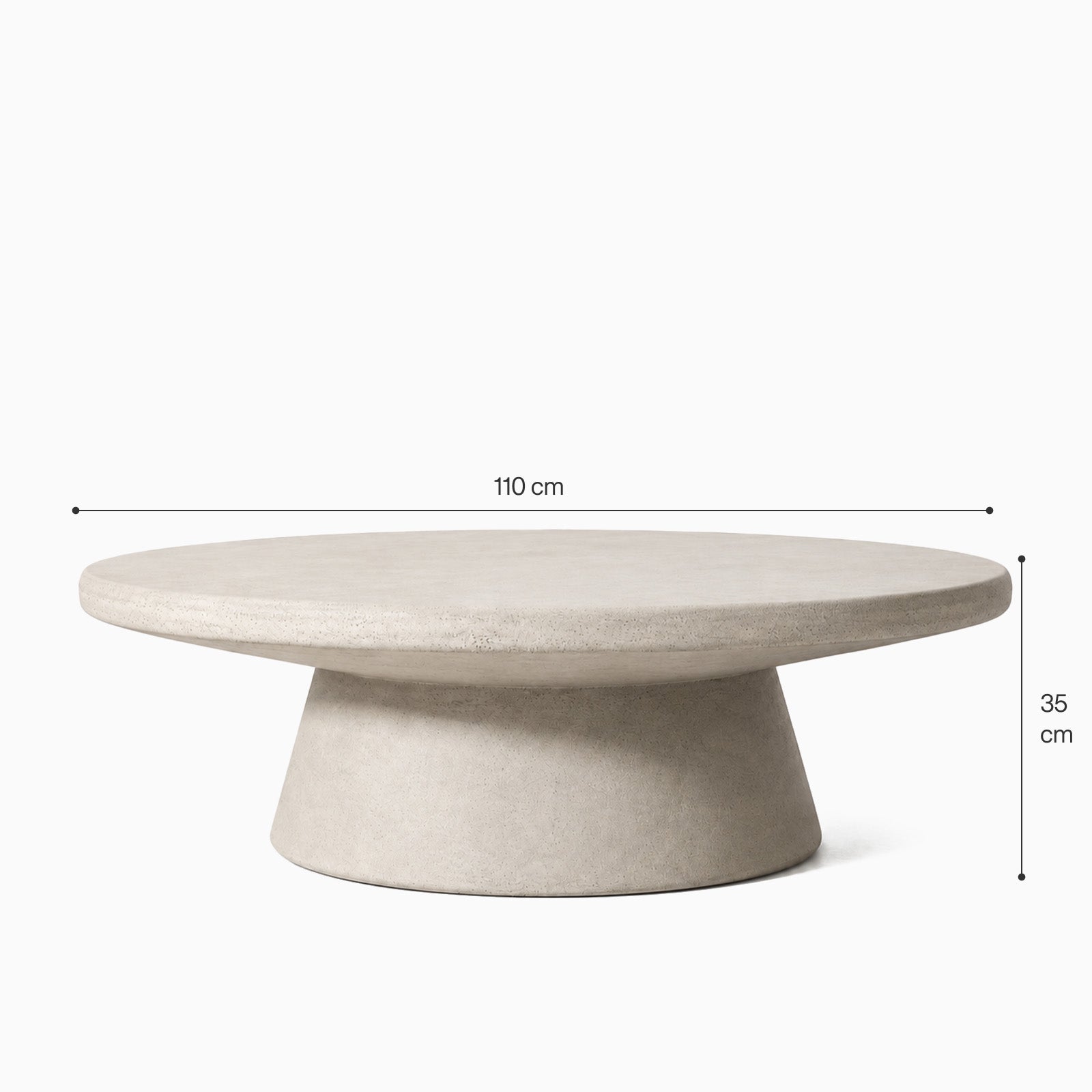 Alice Cream Microconcrete Coffee Table image
