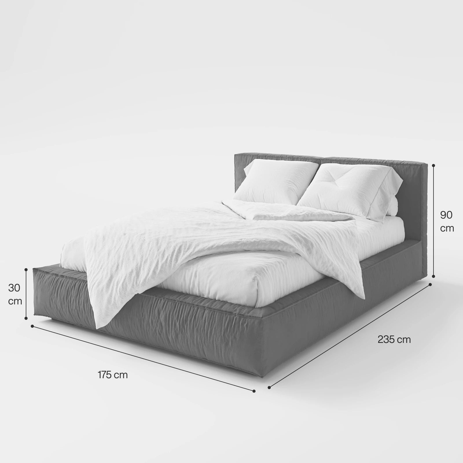 Urban Queen Size Bed with Storage 6