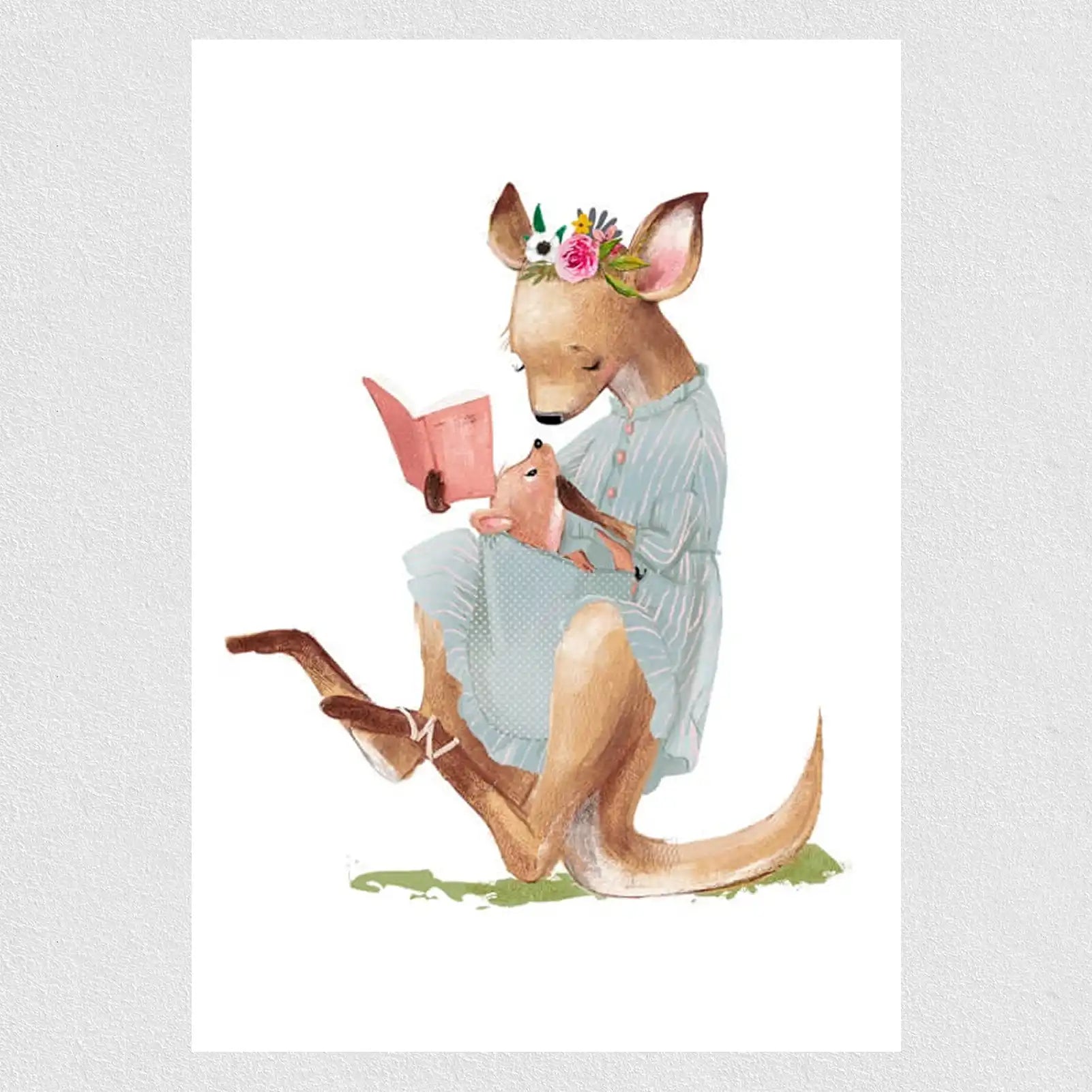 Mommy Kangaroo Kids Poster