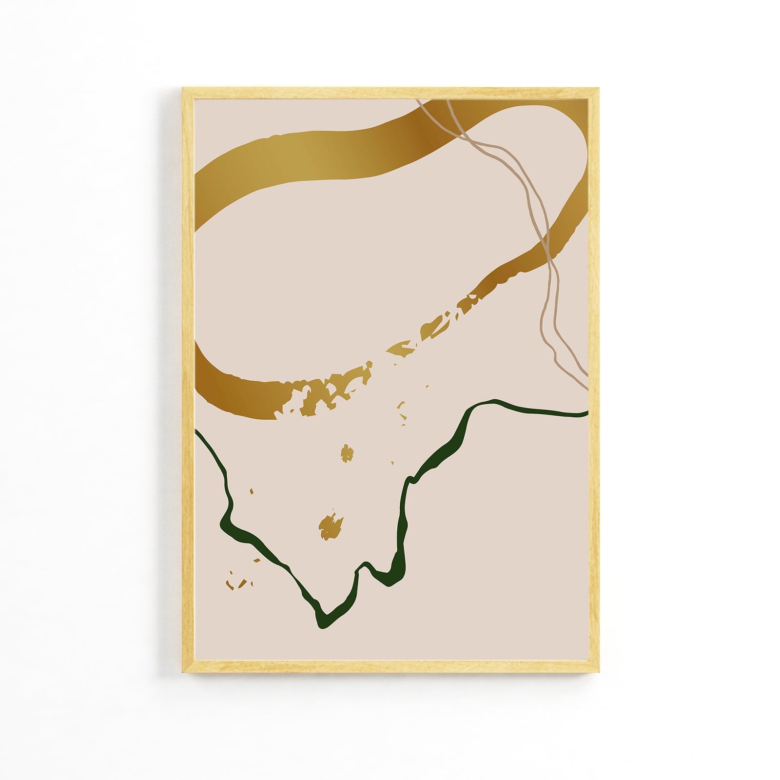 Golden Lines Solace Poster image