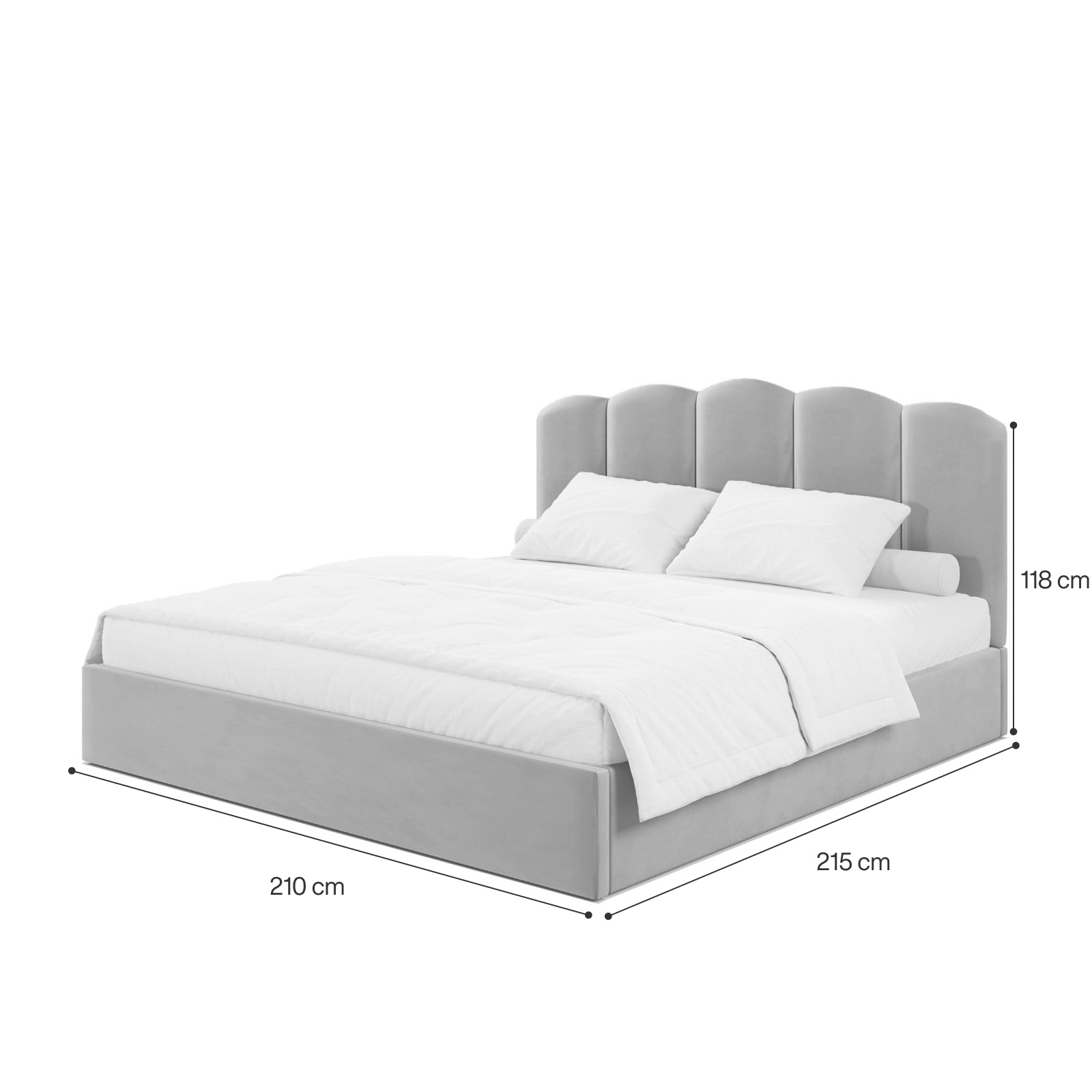 Soft Caramel Extra King Size Bed image