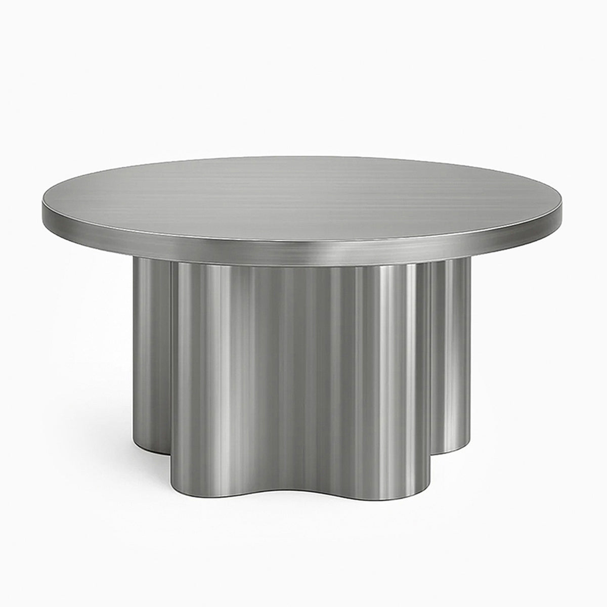 Rocco Steel Scalloped Base Dining Table