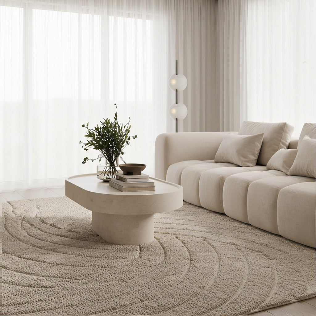 Sicily Cream Marble Coffee Table image