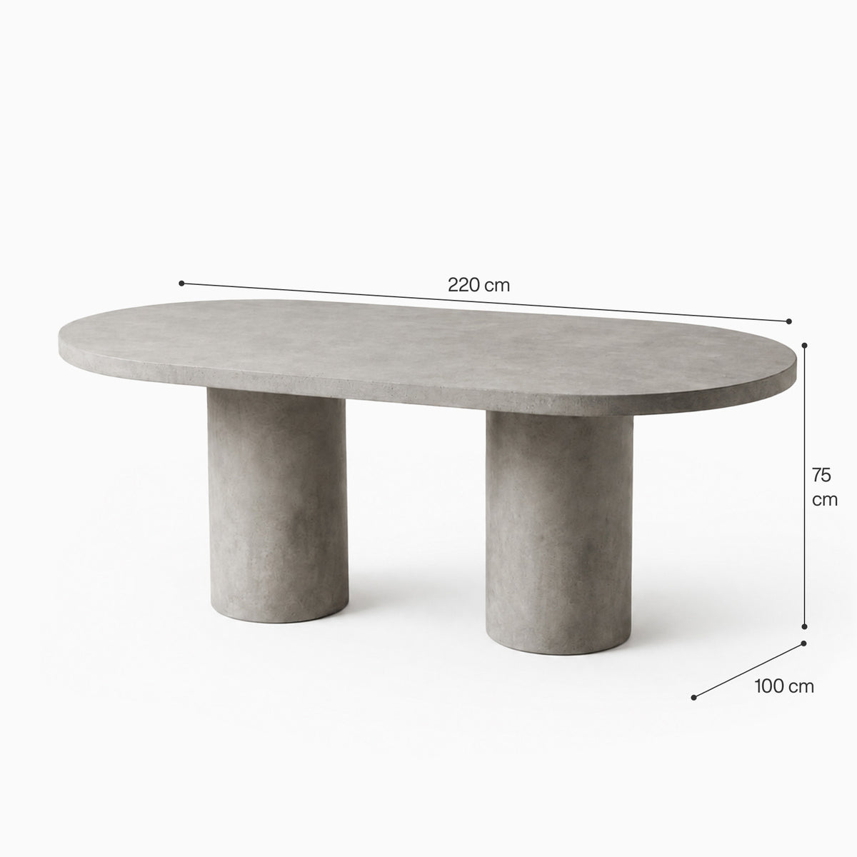 Corso Microconcrete Dining Table image
