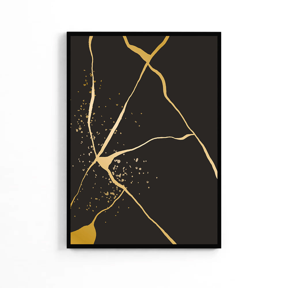 Golden Lines Dusk Poster