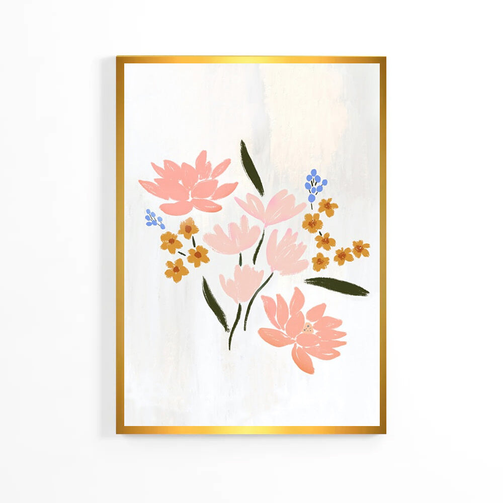 Плакат «Pinky Flowers» для детей image