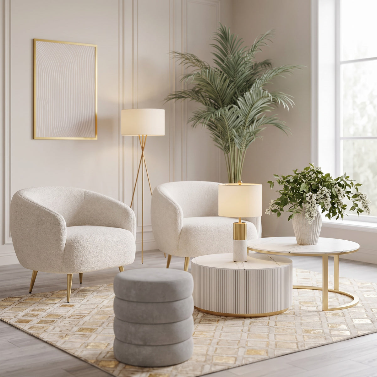 Golden Rose Rest Armchair