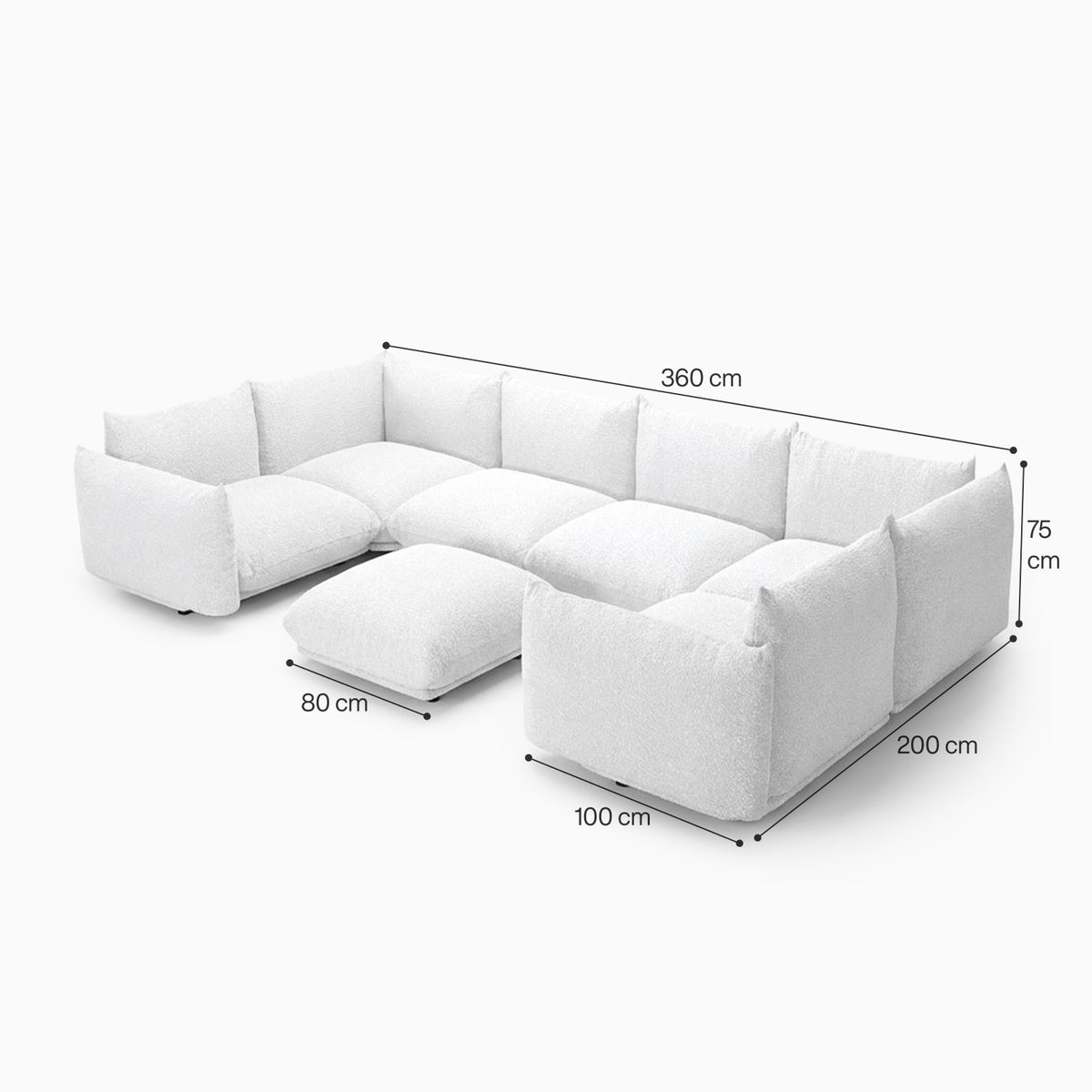 Atlas Spirit 6-Seater Modular Sofa image
