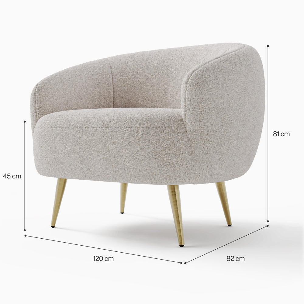 Golden Rose Rest Armchair