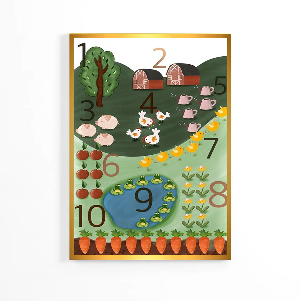 Плакат «Подсчет детей из страны» image