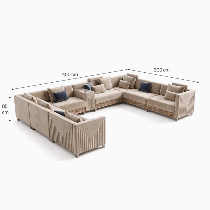 Areesh 8-Seater Corner Sofa image