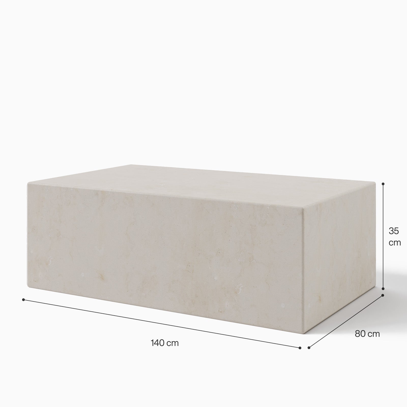 Cube Crema Marfil Coffee Table image