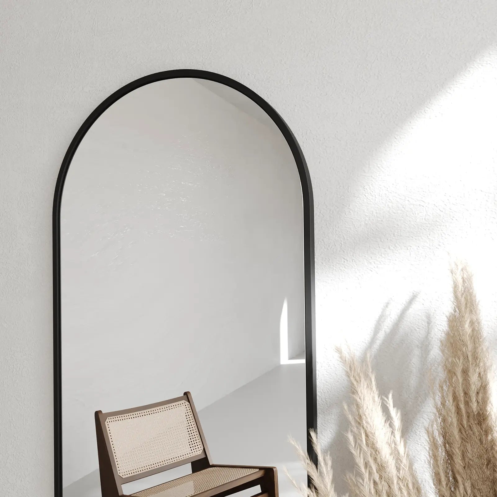 Elen Black Arch Full Length Mirror with Stand (4 Sizes)