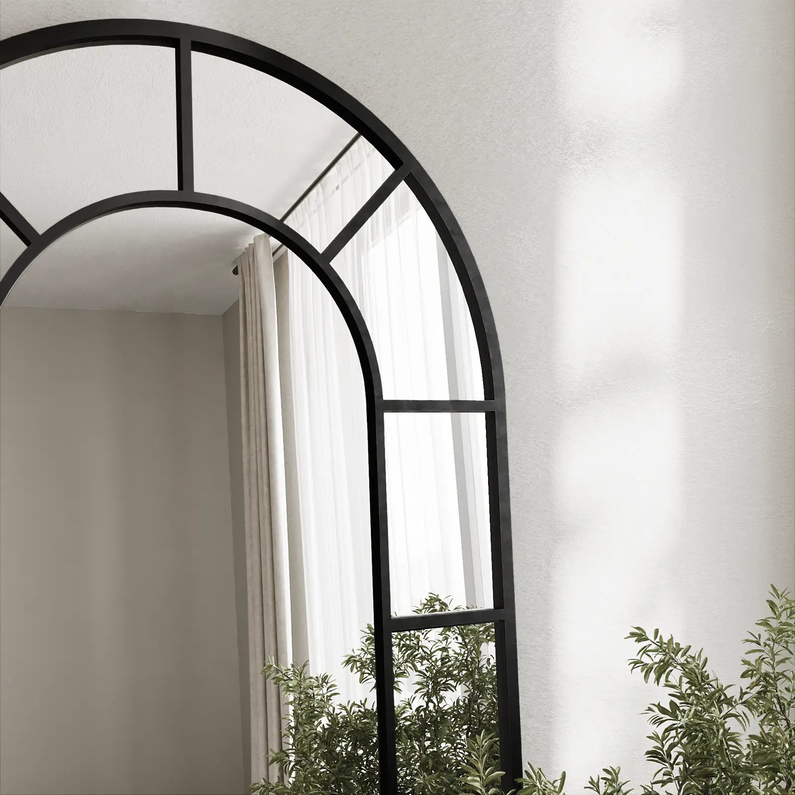 Eliza XL Window Arch Black Mirror