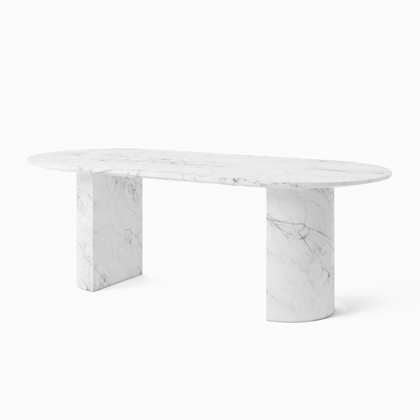 Modena White Marble Dining Table image