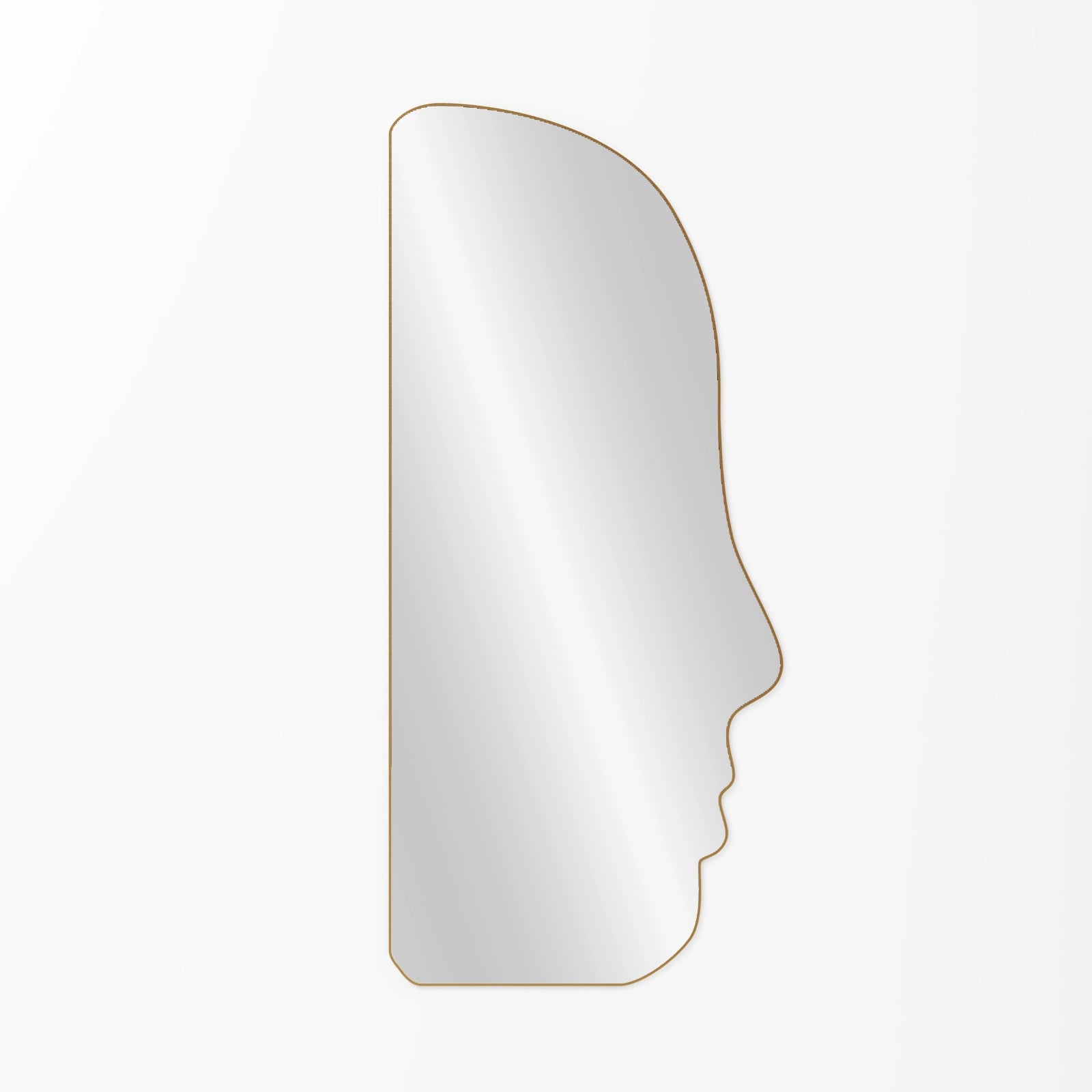 Lucida Gold Face Shape Wall Mirror